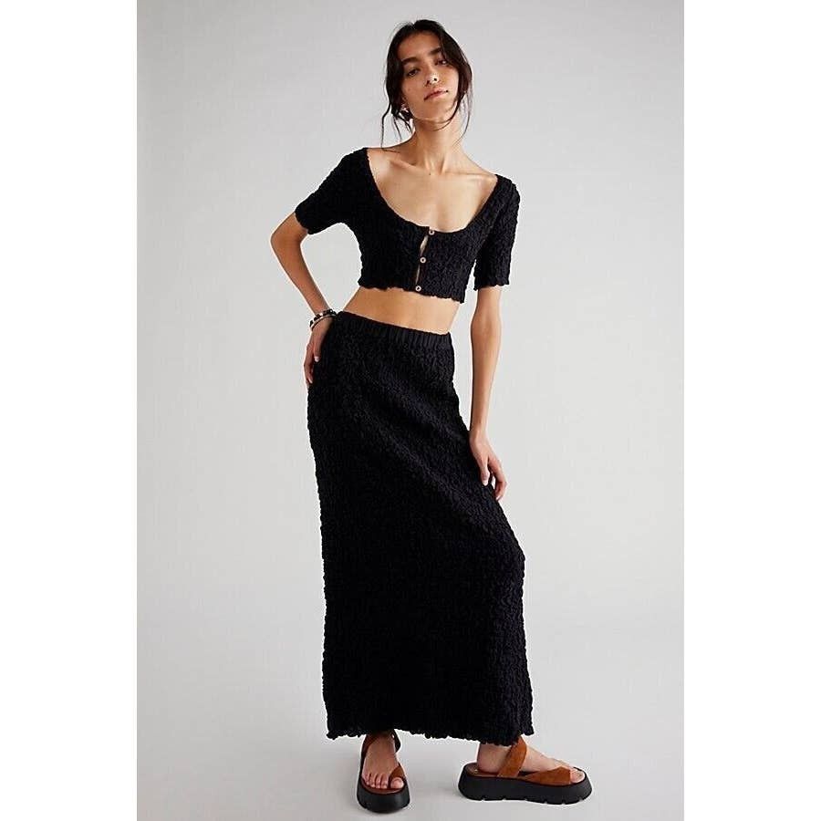 Free People New Free People Double The Fun Set $128 X-SMALL Black Size 26" / US 2 / IT 38 - 1 Thumbnail