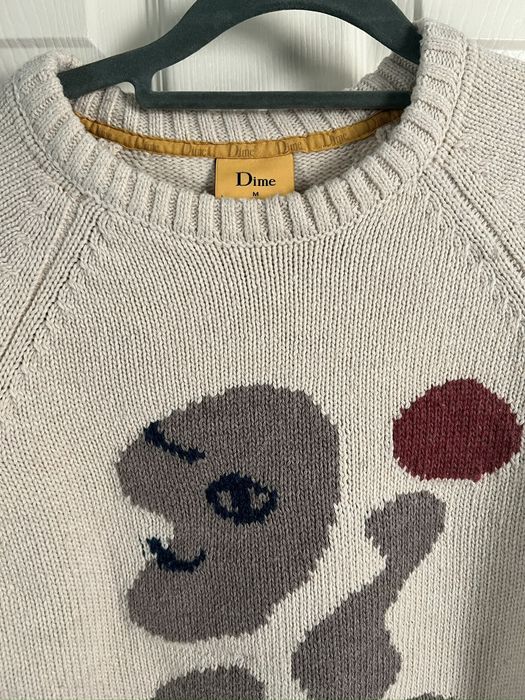 Dime Dime Letterman Knit Sweater | Grailed