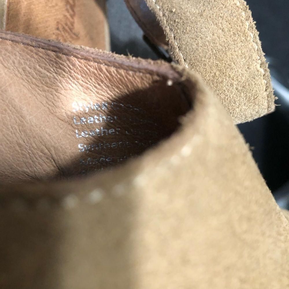Madewell Madewell suede leather beige sling back peep toe sandals 8.5 Size US 8.5 / IT 38.5 - 7 Thumbnail