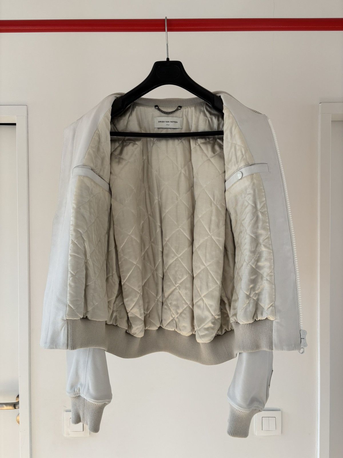 Dries Van Noten Dries Van Noten - backzip leather bomber jacket - asap rocky Size US L / EU 52-54 / 3 - 5 Thumbnail