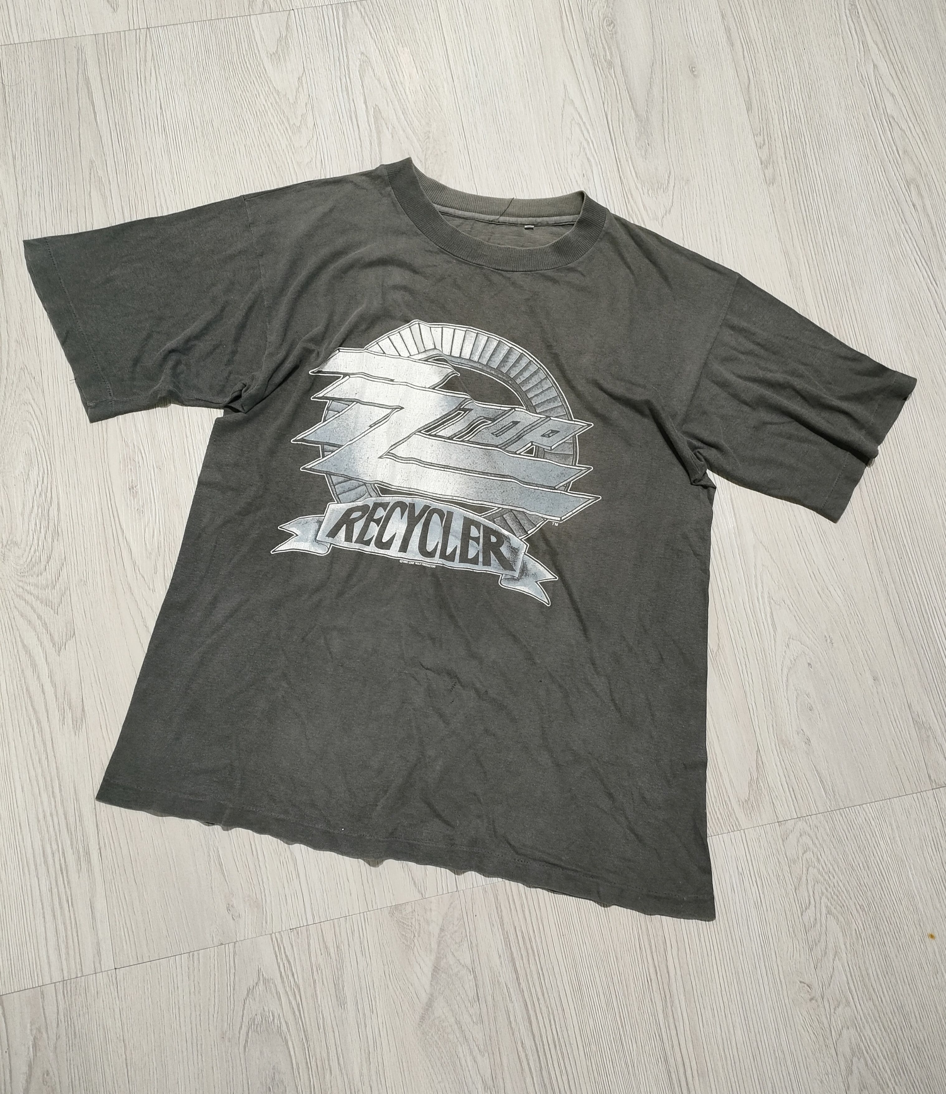 Band Tees 90s ZZ TOP RECYCLER WORLD TOUR 1991 Vintage Tee Size US L / EU 52-54 / 3 - 10 Thumbnail