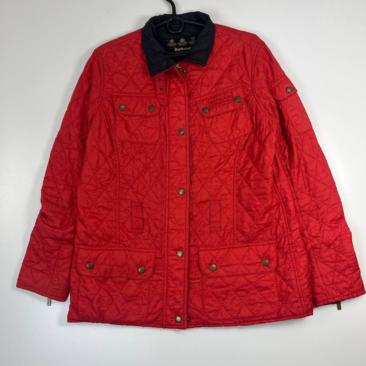Barbour Barbour International Quilted Jacket Red Coat Womens Size L Size US L / EU 52-54 / 3 - 1 Thumbnail