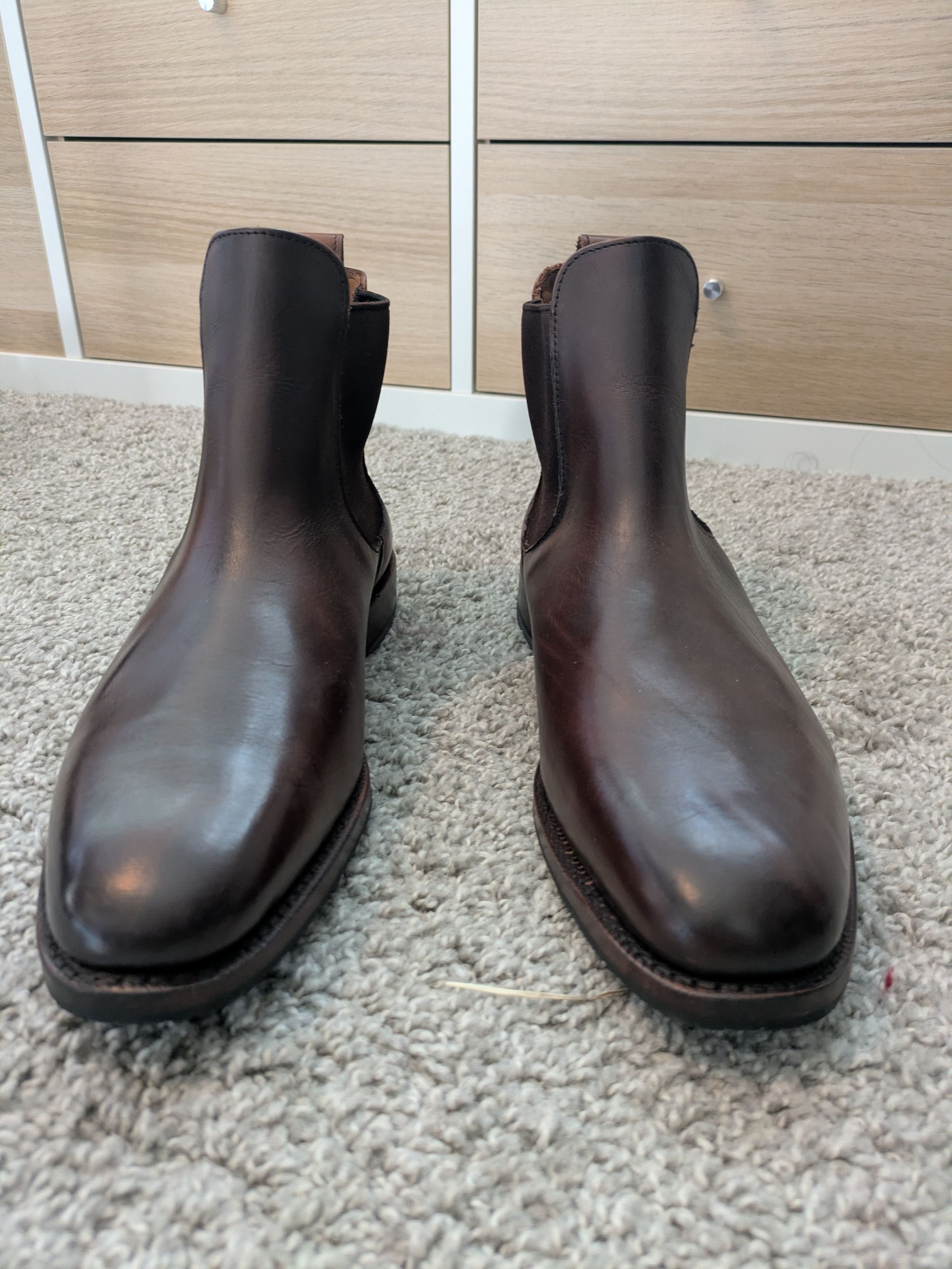 Allen Edmonds Allen Edmonds Dallas mens brown boots 9.5 new  display picture 2