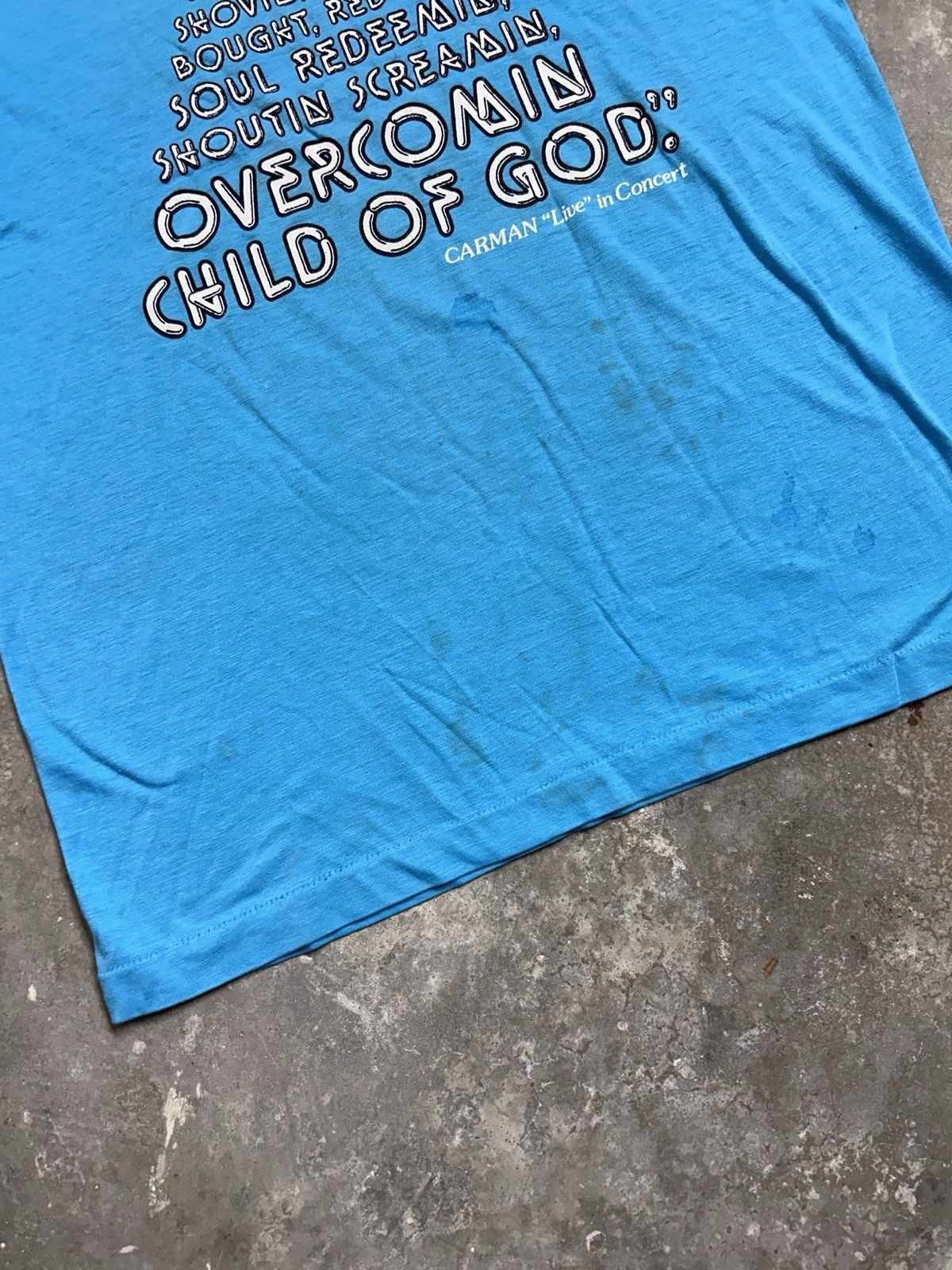 Vintage Vintage 80’s Jesus Child Of God Pyramid Graphic Tee Size US M / EU 48-50 / 2 - 2 Thumbnail