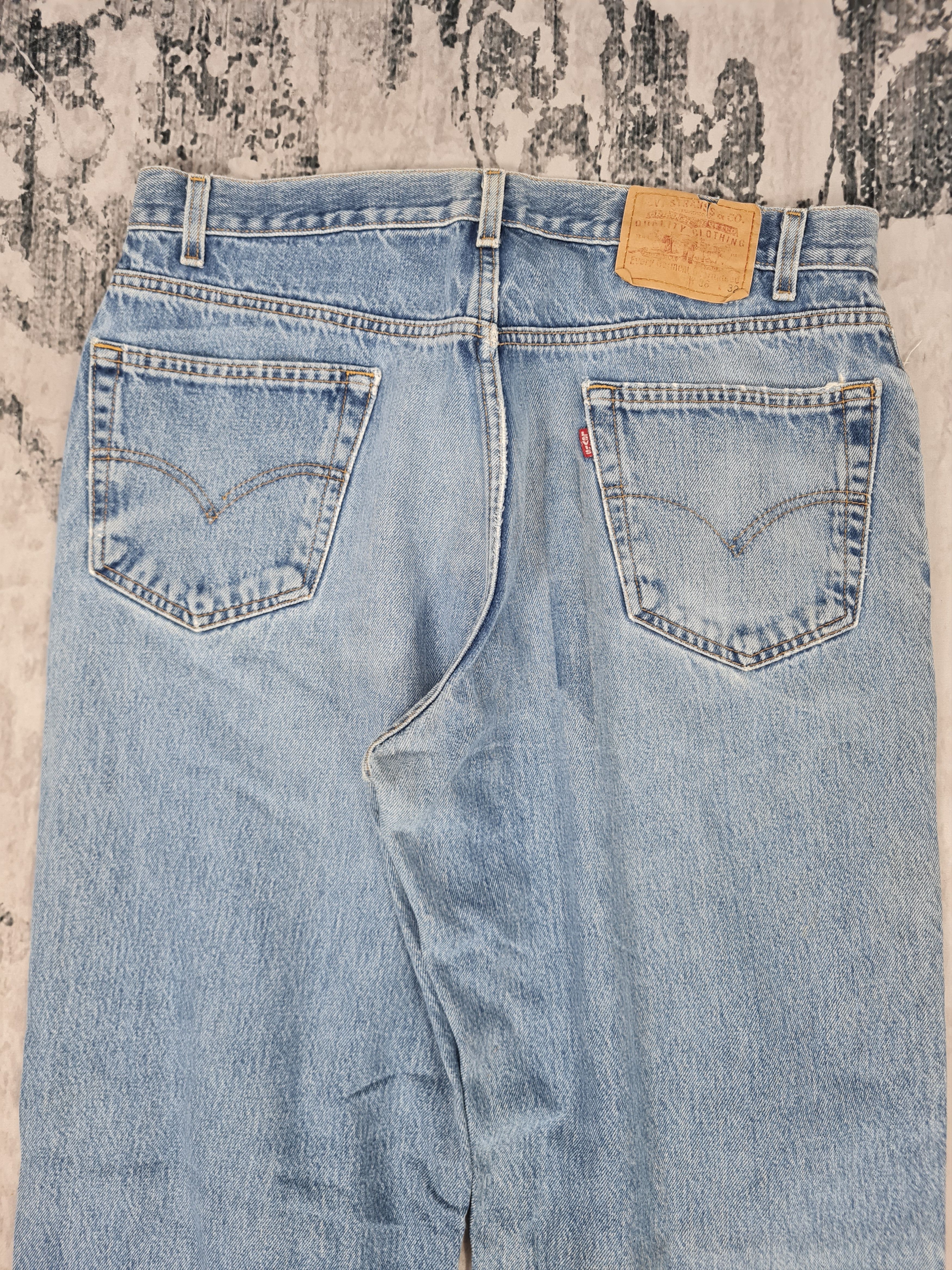 Levi's Vintage Clothing Vtg 90's LEVIS Ripped Faded Stain Jeans L0364 Size 36X31.5 Size US 36 / EU 52 - 9 Thumbnail