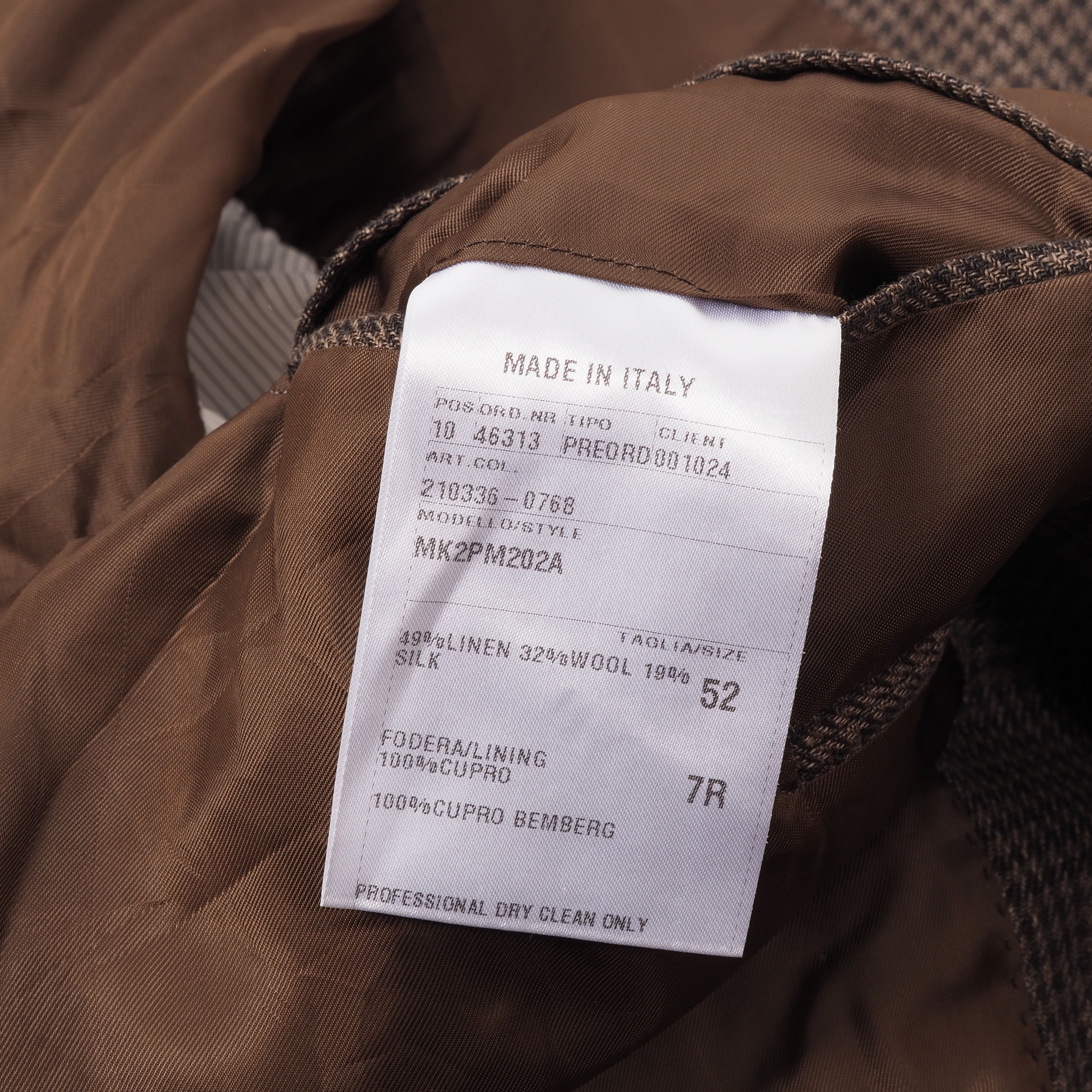 Caruso × Handmade RAFFAELLE CARUSO Linen Wool Silk Sport Coat Blazer Jacket Size 42R - 7 Thumbnail
