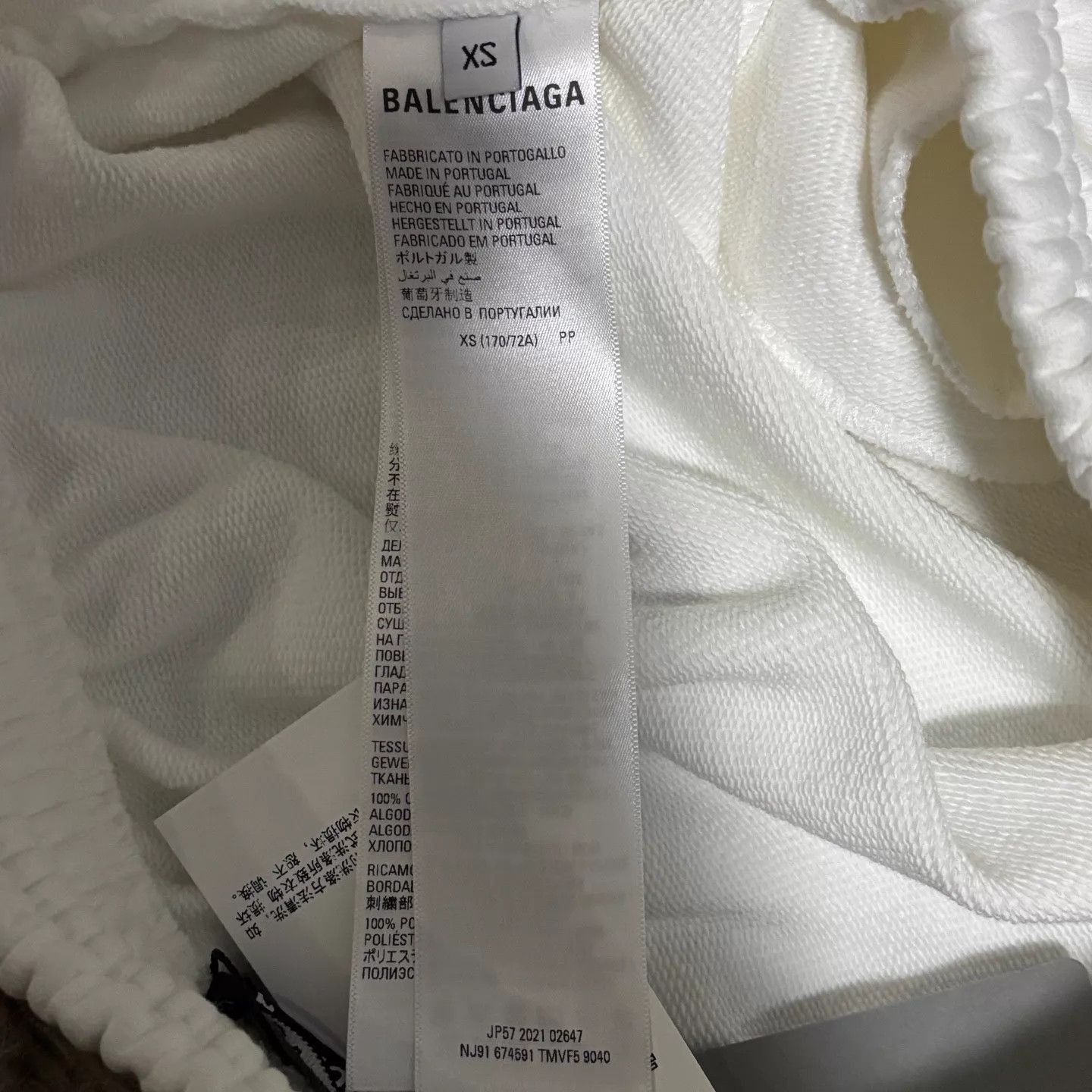 Balenciaga White Drawstring Waist Casual Shorts Size US 26 / EU 42 - 4 Thumbnail