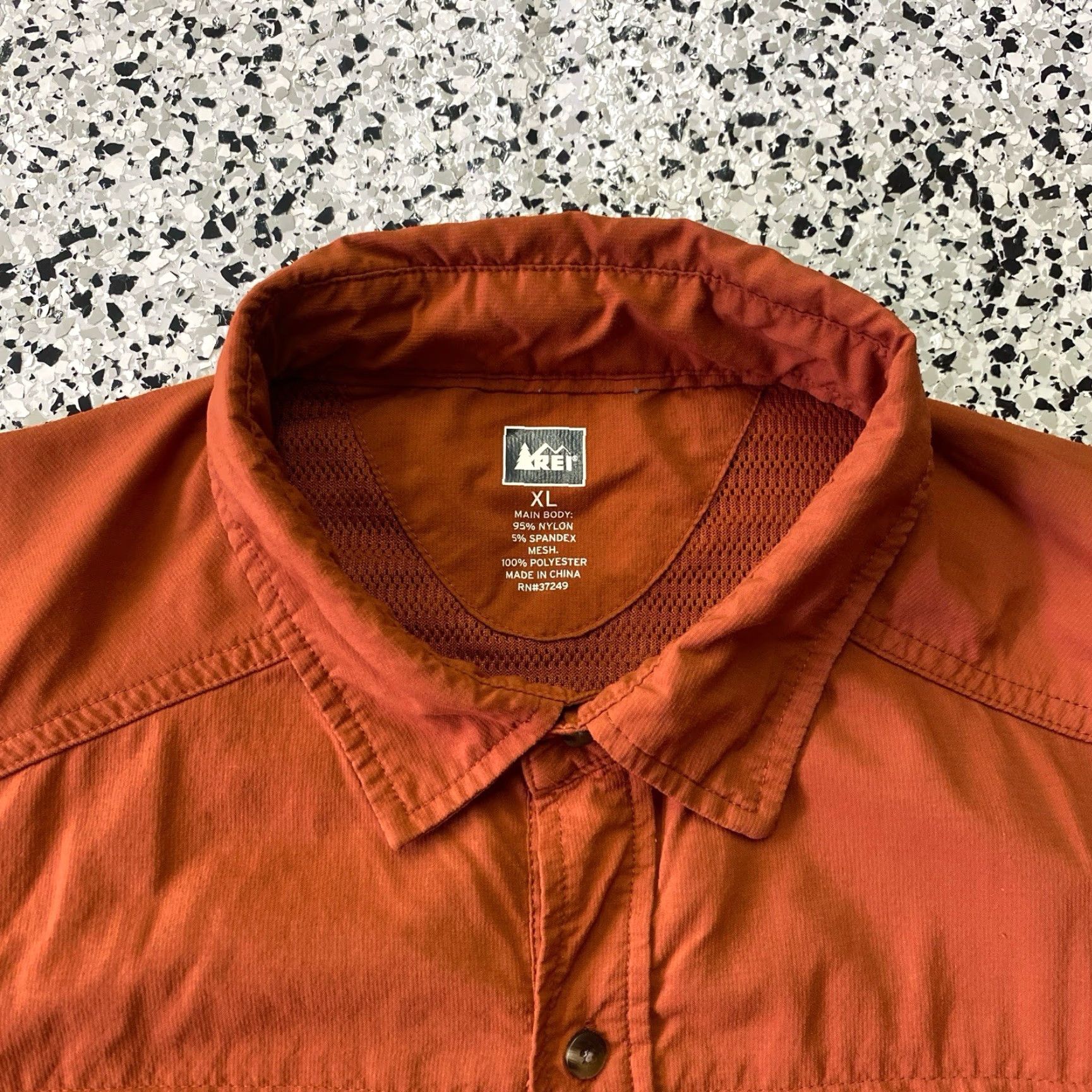 Vintage REI Tech Shirt Mens XL Orange Long Sleeve Nylon Hiking Outdoor Trail Shirt Size US XL / EU 56 / 4 - 4 Thumbnail