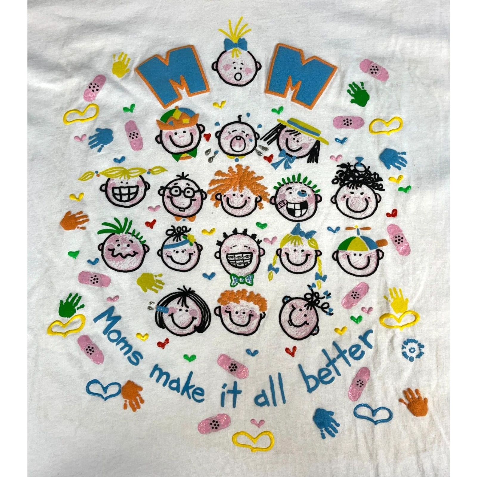 Vintage VINTAGE NWT Y-Grow-Up T-Shirt Unisex Adults Crew Neck Short Sleeve 2XL White 80s Mom Hand Painted Originals Size XXL / US 16-18 / IT 52-54 - 4 Thumbnail