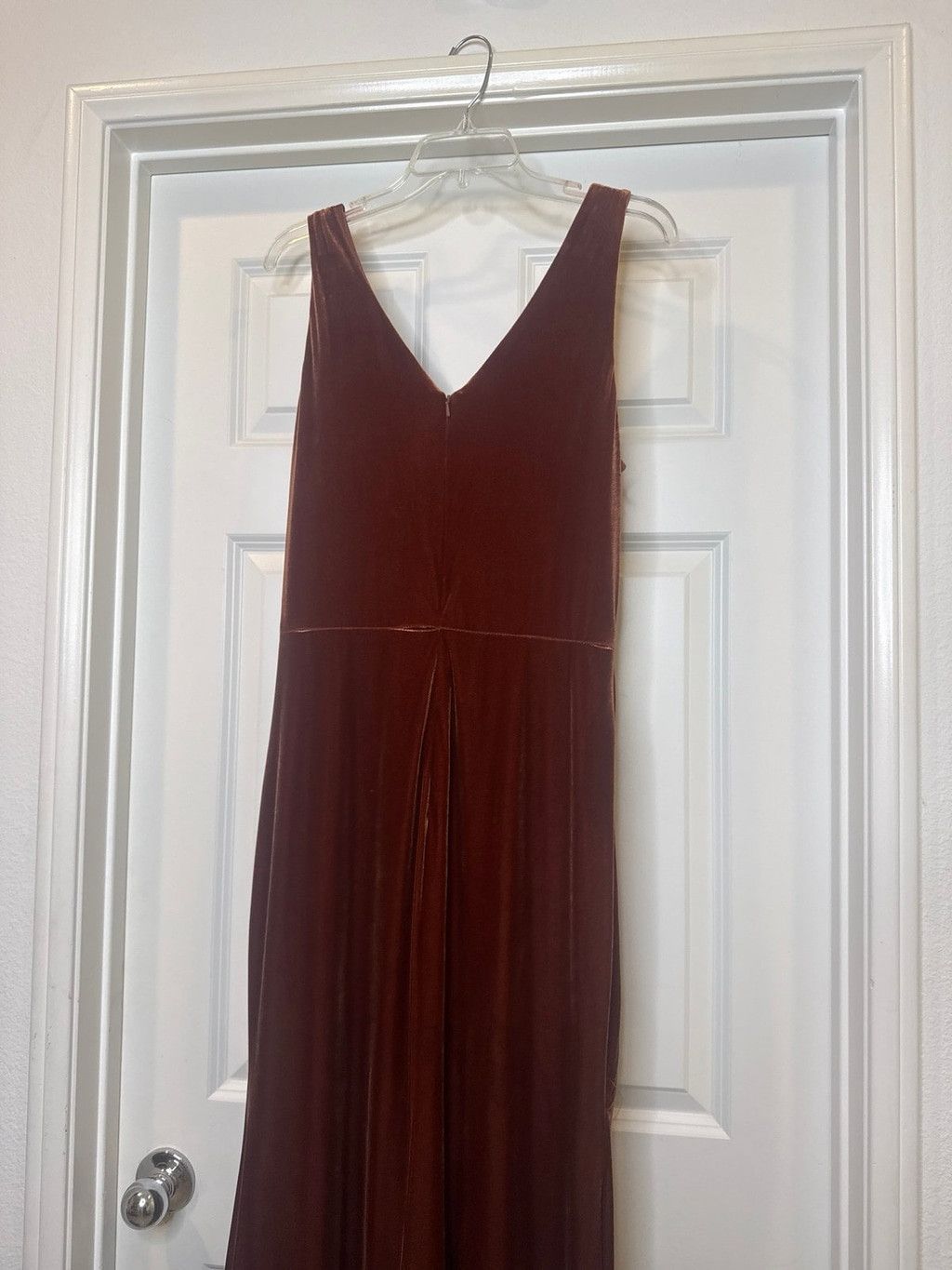 Other NWOT Revelry Velvet feel brown maxi cocktail dress gown 14 Size XL / US 12-14 / IT 48-50 - 8 Thumbnail