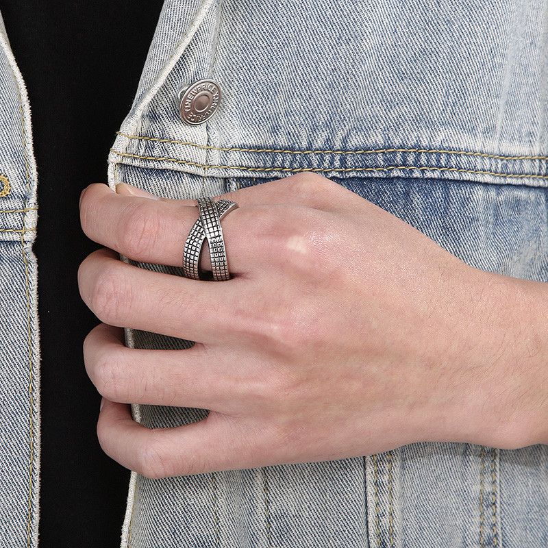 Handmade × Jewelry Creative Cross Ring Size ONE SIZE - 5 Thumbnail
