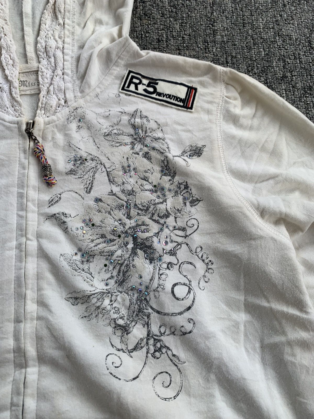 Miss Me Miss Me Japanese Style Tribal Art Gothic Patch Jacket Hoodie Size L / US 10 / IT 46 - 2 Thumbnail