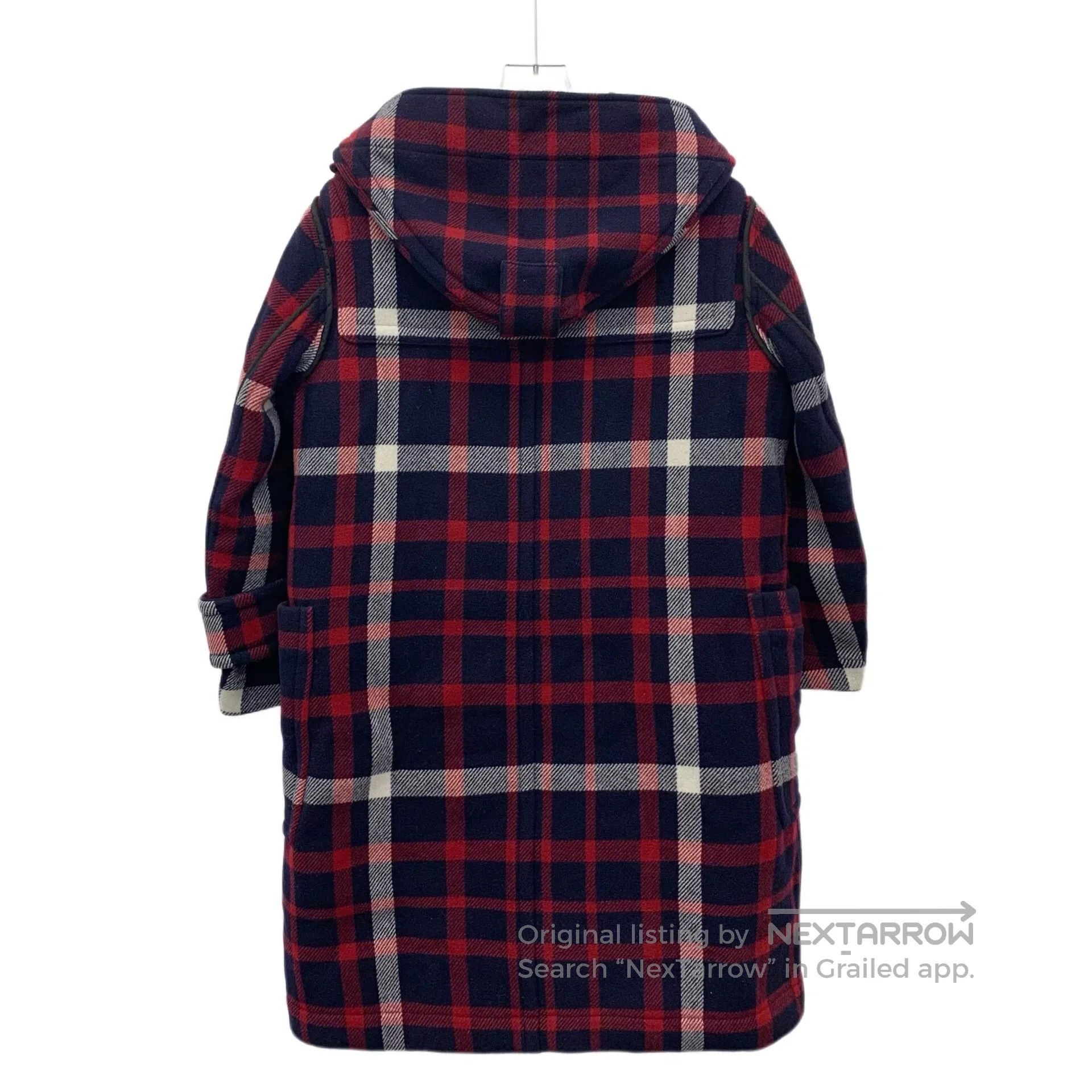 Burberry Burberry Plaid design horn button hooded long-sleeved coat Size XXS / US 00 / IT 34 - 2 Thumbnail