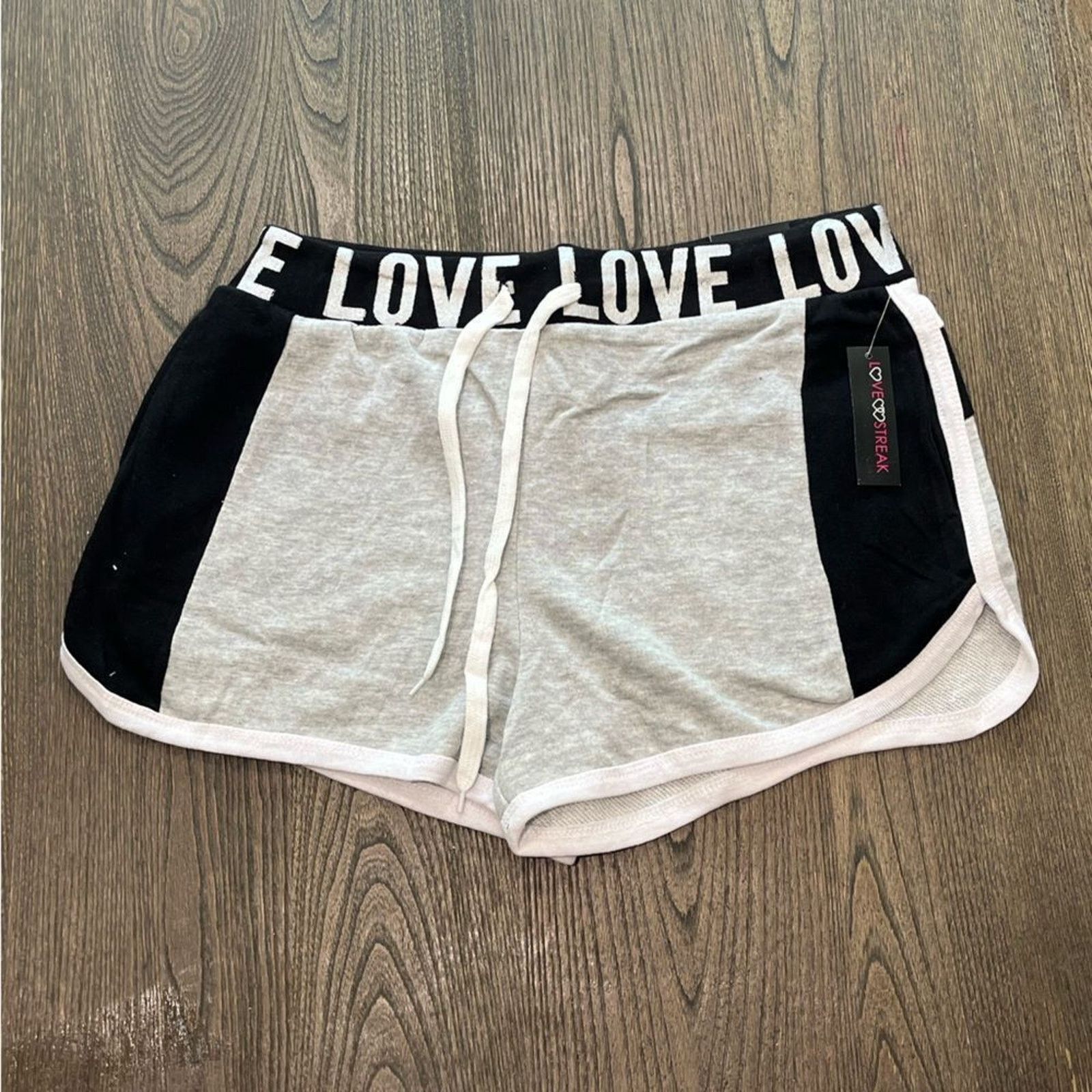 Vintage NWT Love Streak Womens Cotton Track Gym Shorts Size 1X Size 35" - 1 Thumbnail