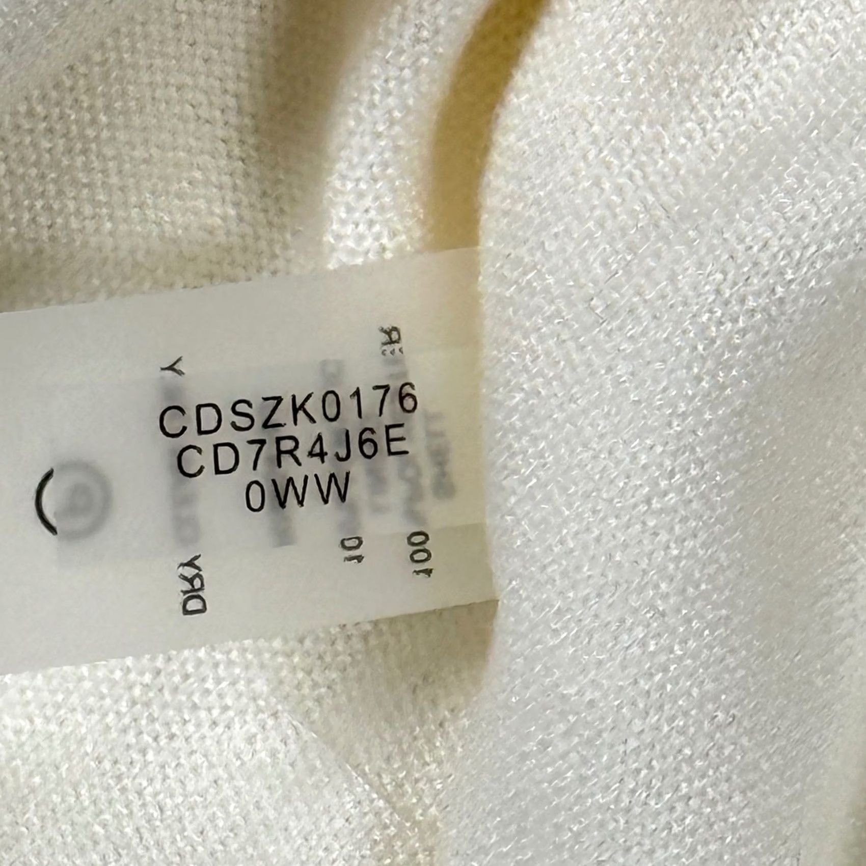 Calvin Klein Calvin Klein White Faux Fur Jacket Cardigan Shrug Bolero Wedding Seasonal Long Sleeve Hook & Eye Closure Ladies Jacket Women L White Fur Trim Logo Size L / US 10 / IT 46 - 7 Thumbnail
