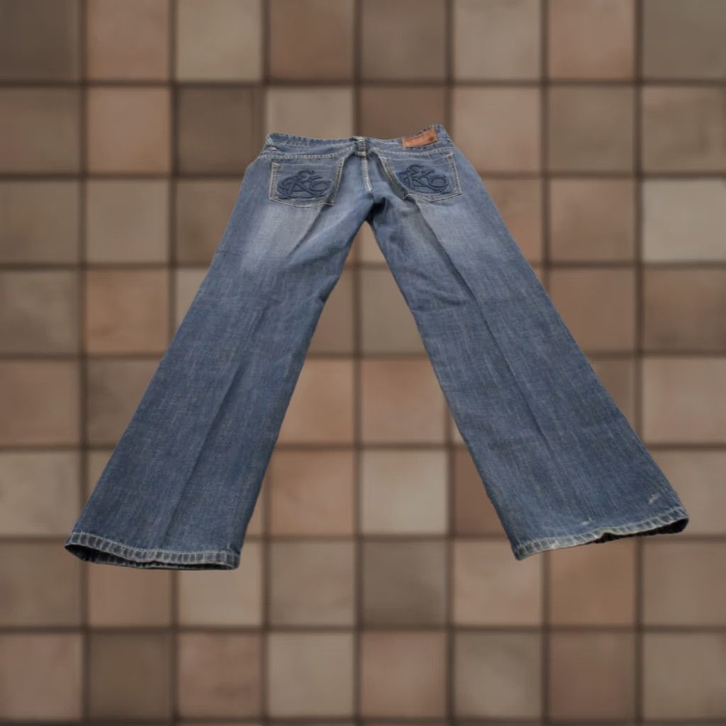 Ecko Unltd. Ecko Unltd Jeans Men Blue Denim Straight Casual Embroidered Y2K Skater Faded 36 Size US 36 / EU 52 - 1 Thumbnail