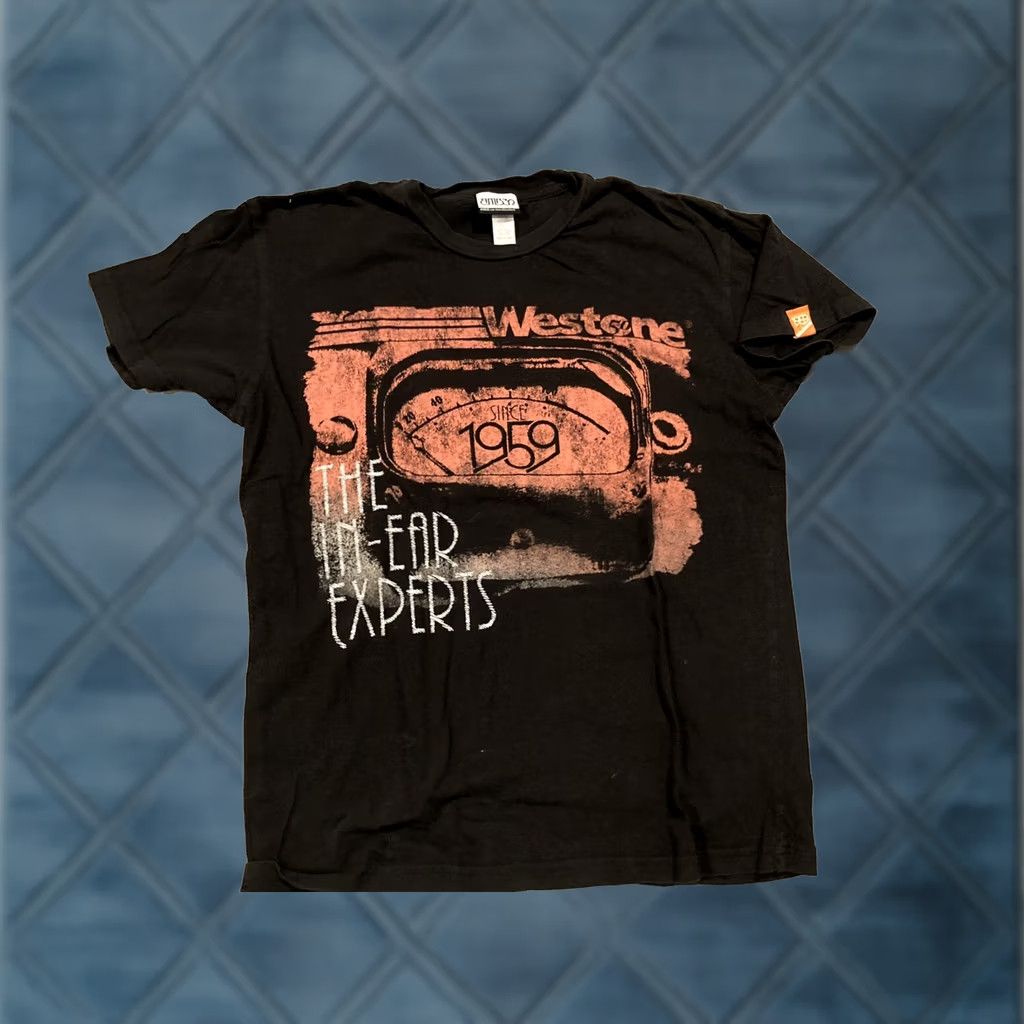 Vintage Amber T-Shirt - Amber Designs - 1959 Westone - In Ear Experts - Medium - Black - Men - Designer Size US M / EU 48-50 / 2 - 1 Thumbnail