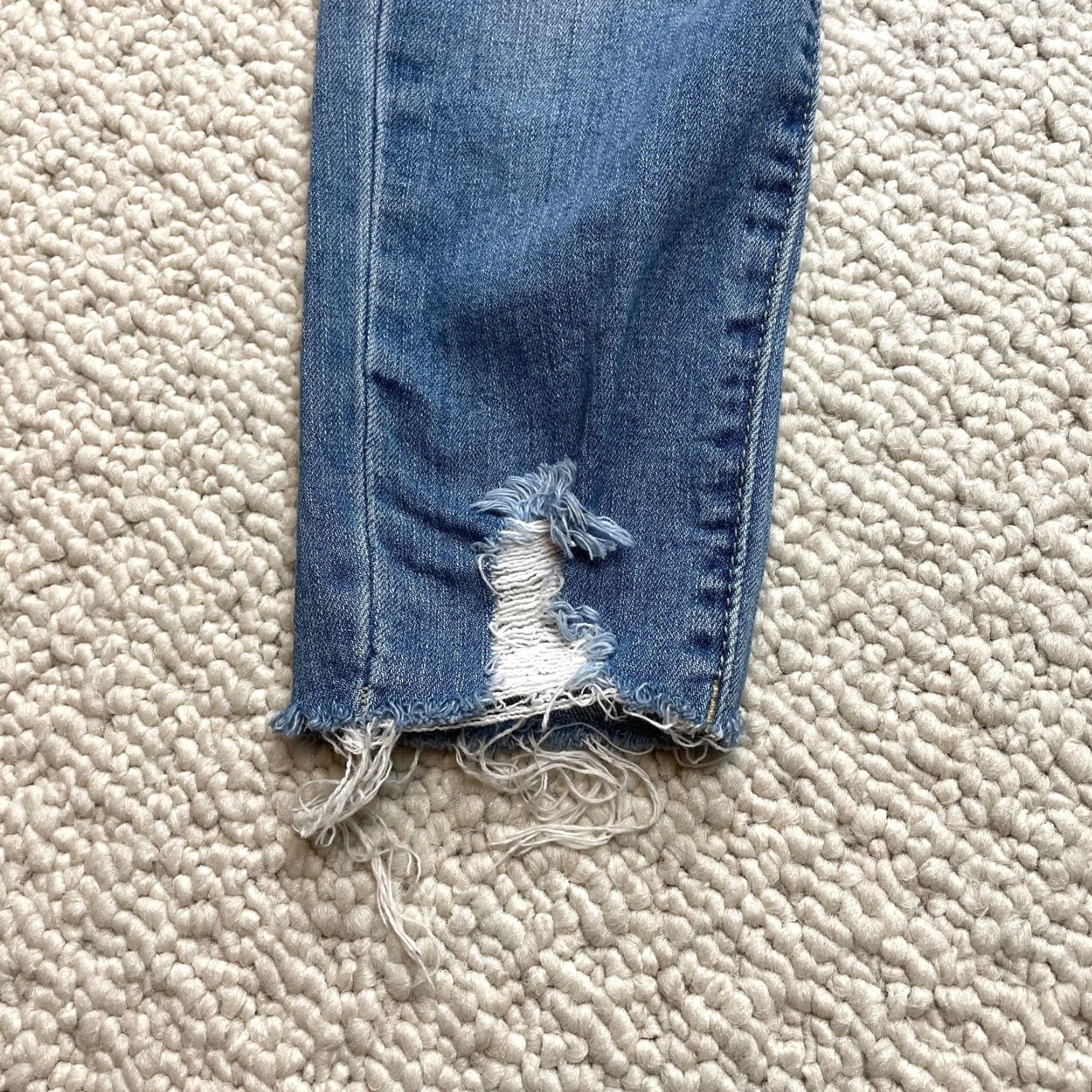Denime Hammer Jeans Jeans Junior 3 Distressed Ripped Denim Medium Wash 25x25 Skinny Teens Size 42" / US 20 - 2 Thumbnail