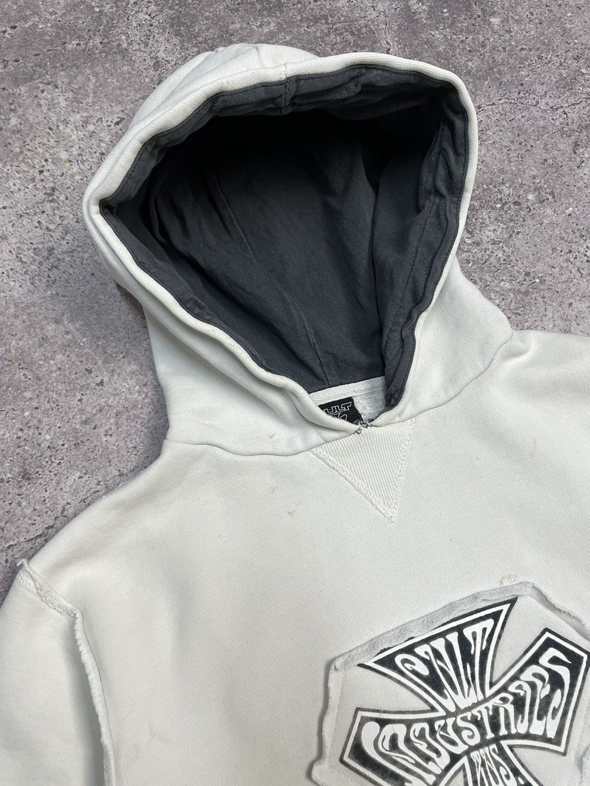 Vintage Vintage Cult affliction y2k Faded Effect Hoodie Opium Style Size US L / EU 52-54 / 3 - 10 Thumbnail