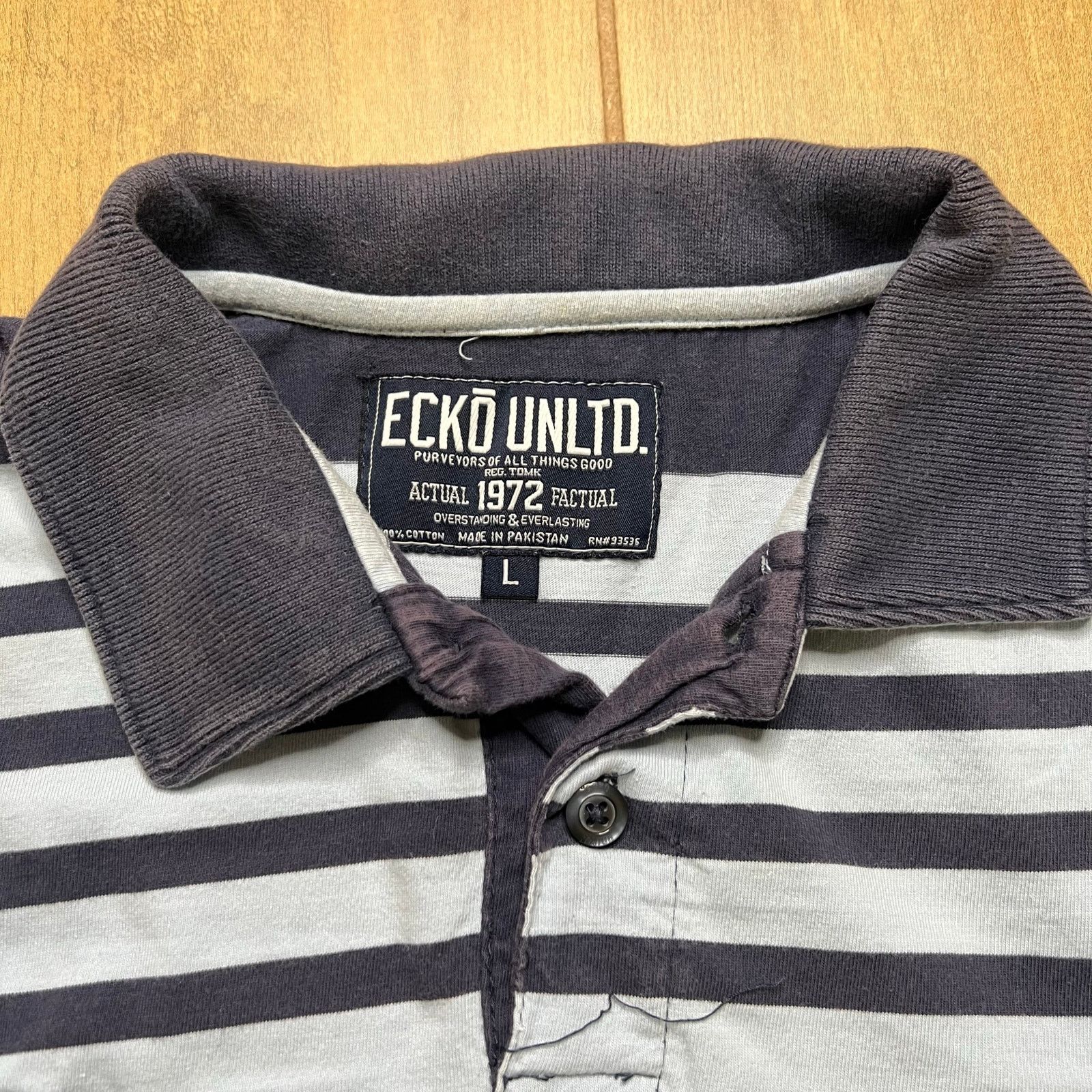 Ecko Unltd. Vintage Y2K Ecko Unltd Short Sleeve Striped Polo Shirt L Size US L / EU 52-54 / 3 - 3 Thumbnail