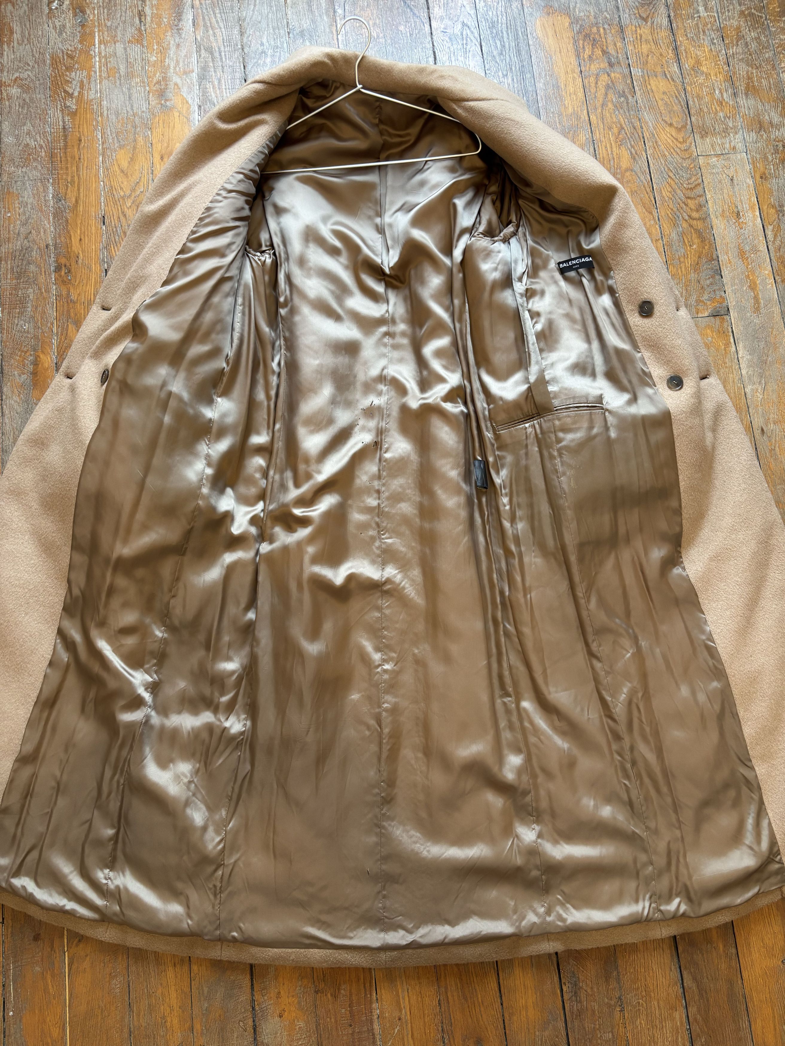 Balenciaga Double-breasted Long Coat Camel Size US L / EU 52-54 / 3 - 6 Thumbnail