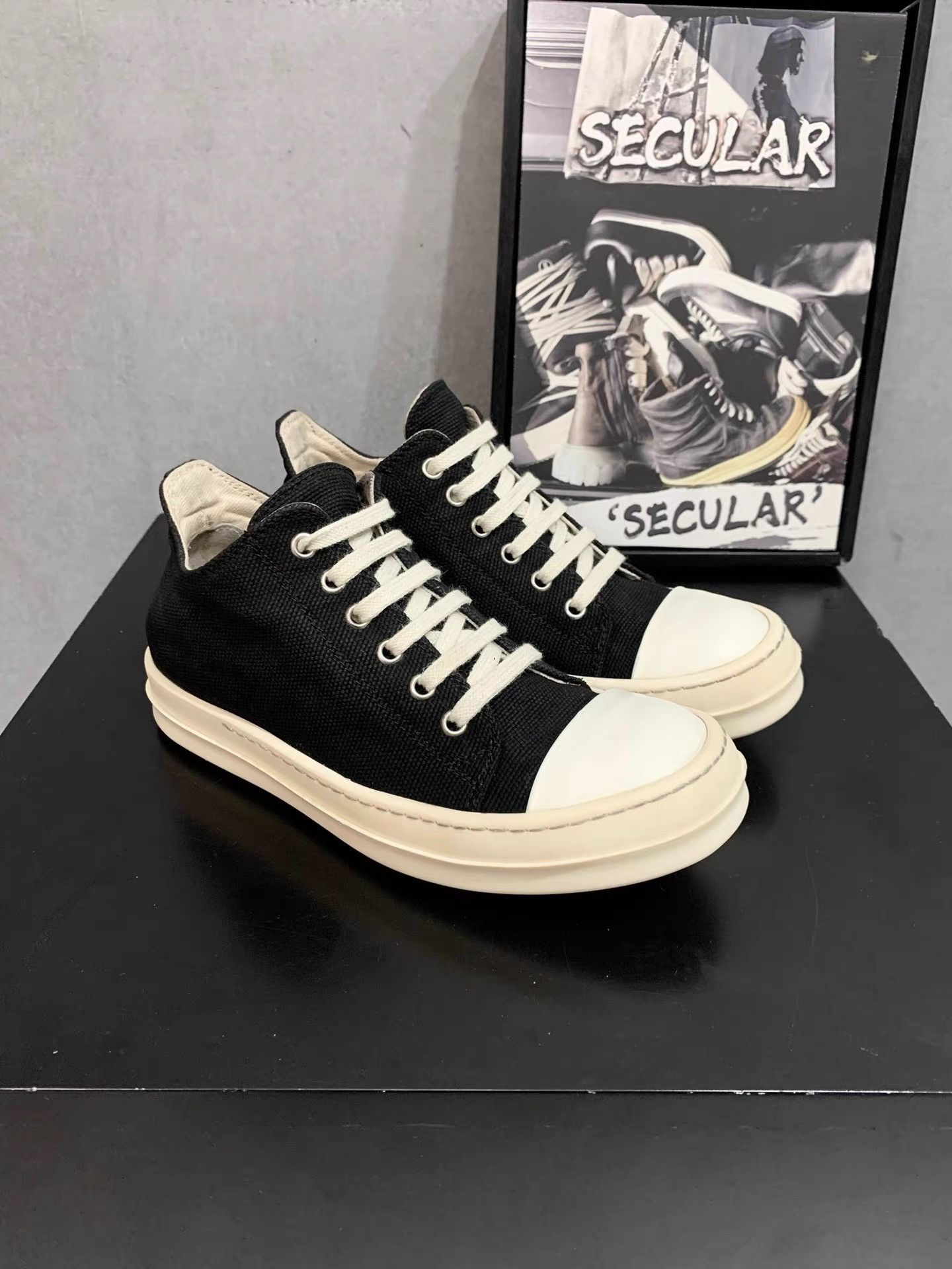 Rick Owens Rick Owens Canvas Low-Top Big Converse K34 Size US 6 / IT 36 - 4 Thumbnail