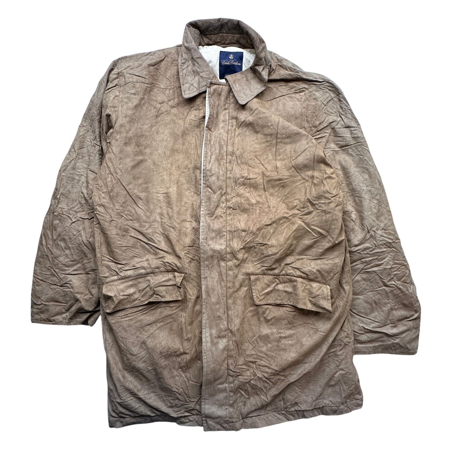 Brooks Brothers Brooks Brothers Car Coat Long Mens Medium Brown Pockets Size US M / EU 48-50 / 2 - 1 Thumbnail