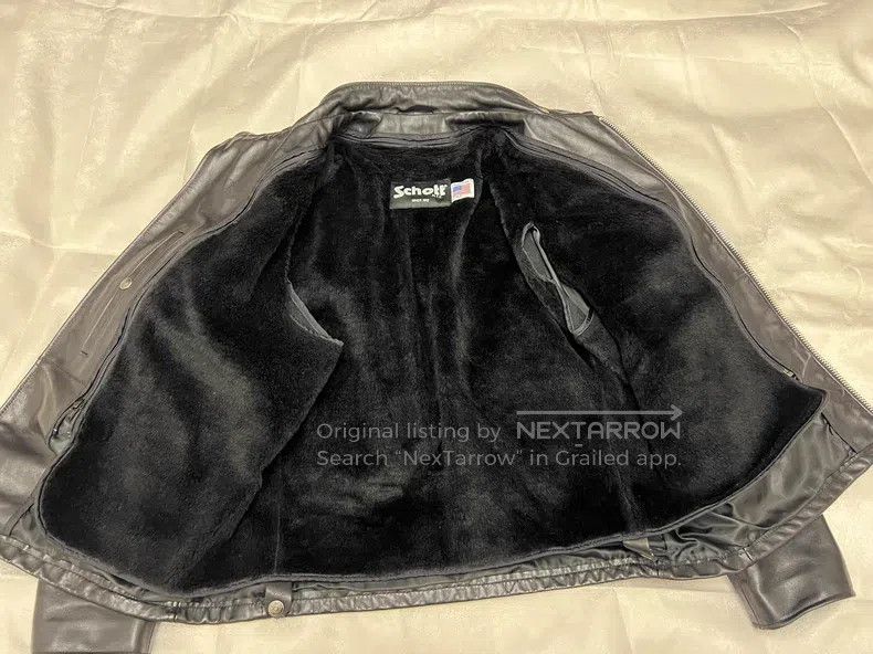 Schott Schott NYC 141 stand-up collar leather clothing Size US XL / EU 56 / 4 - 5 Thumbnail