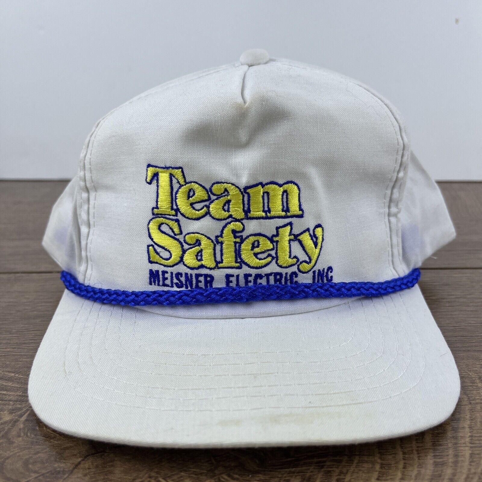 The Unbranded Brand Meisner Electric Hat Meisner White Hat Adjustable Snapback A Size ONE SIZE - 4 Thumbnail