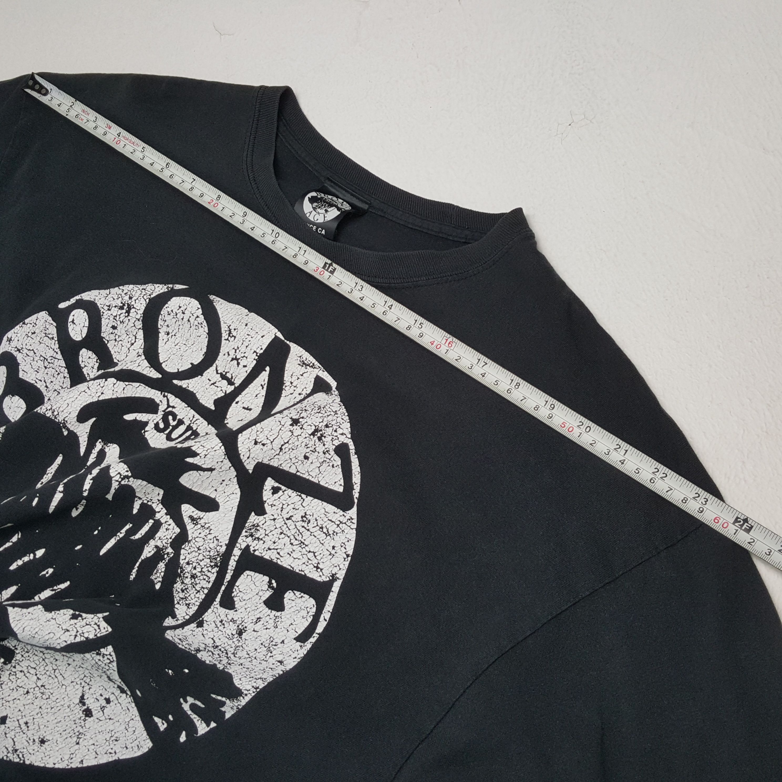 Vintage Vintage BRONZE AGE Surf Style Big Logo Long Sleeve T-Shirts Size US XL / EU 56 / 4 - 5 Thumbnail