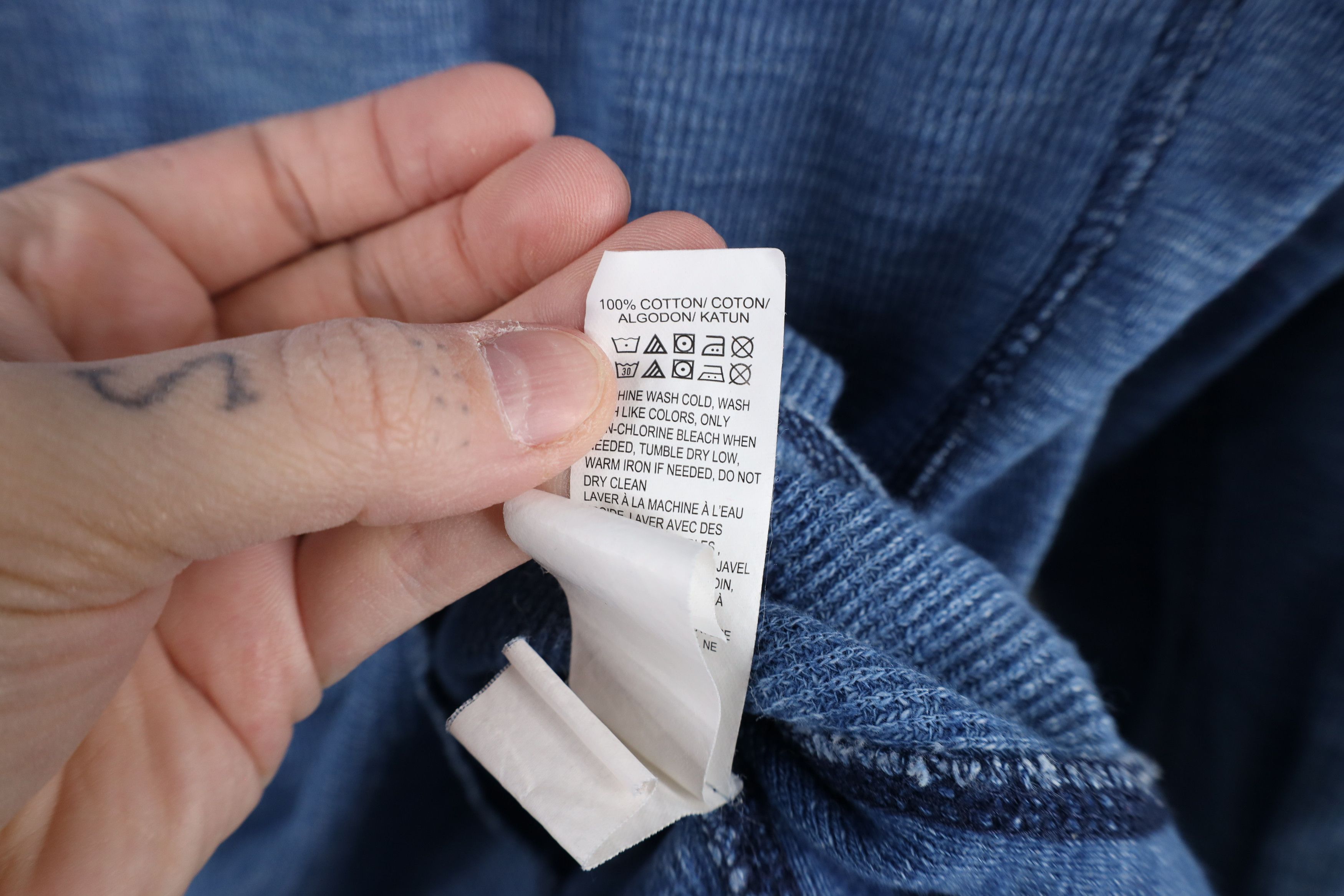 Lucky Brand × Vintage Vintage Y2K Lucky Brand Waffle Knit Long Sleeve T-Shirt Size US S / EU 44-46 / 1 - 8 Thumbnail