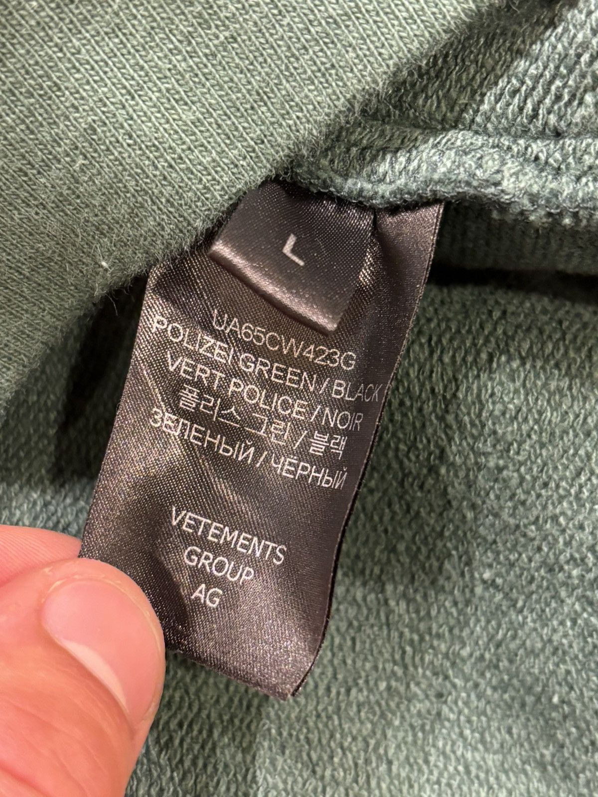 Vetements Vetements Polizei Double Crewneck Size US L / EU 52-54 / 3 - 6 Thumbnail