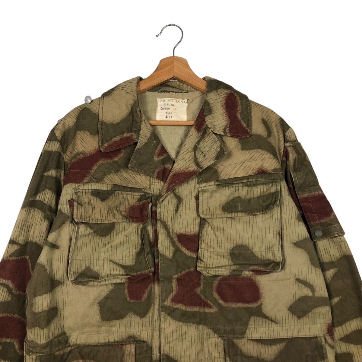Vintage 🔥VTG 60’s GERMANY BGS SUMPFMUSTER CAMOUFLAGE PATTERN JACKET Size US M / EU 48-50 / 2 - 5 Thumbnail