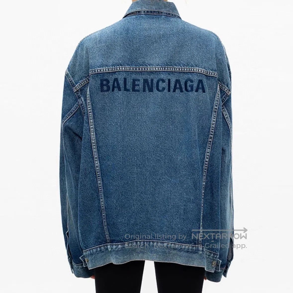 Balenciaga Balenciaga Denim Jacket with Embroidery. Size US M / EU 48-50 / 2 - 6 Thumbnail
