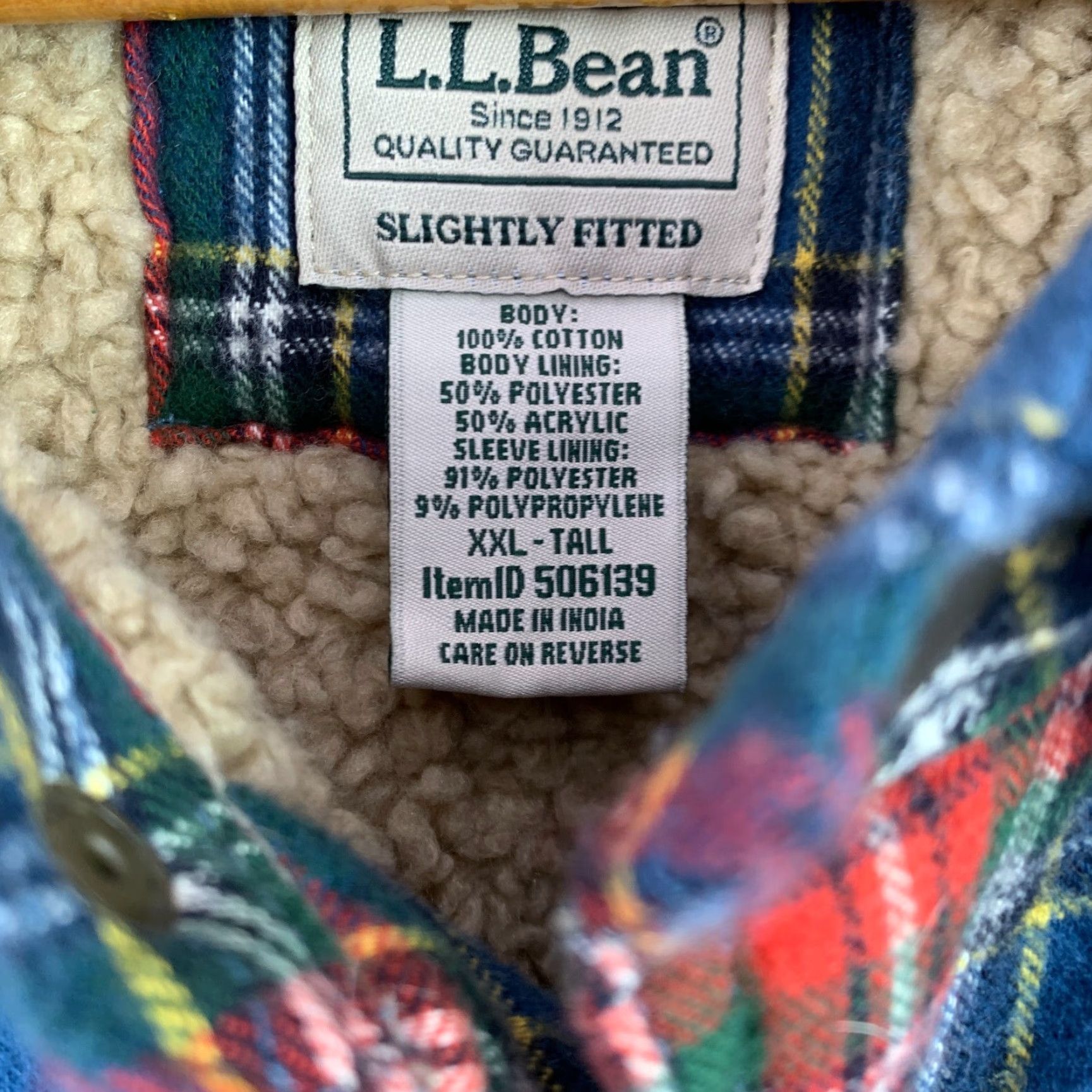 Vintage VINTAGE LL Bean Scotch Plaid Sherpa Lined Shirt Shacket XXLT 2XT NWT Size US XXL / EU 58 / 5 - 3 Thumbnail