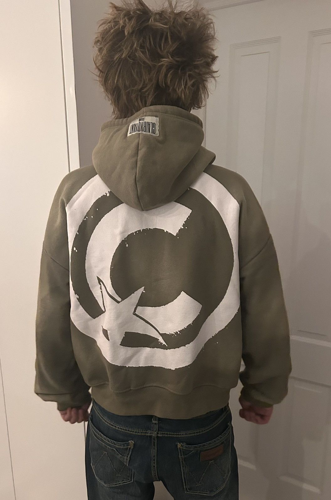 Other Clairvoyant Brand Green Hoodie, medium, white logo Size US M / EU 48-50 / 2 - 5 Thumbnail