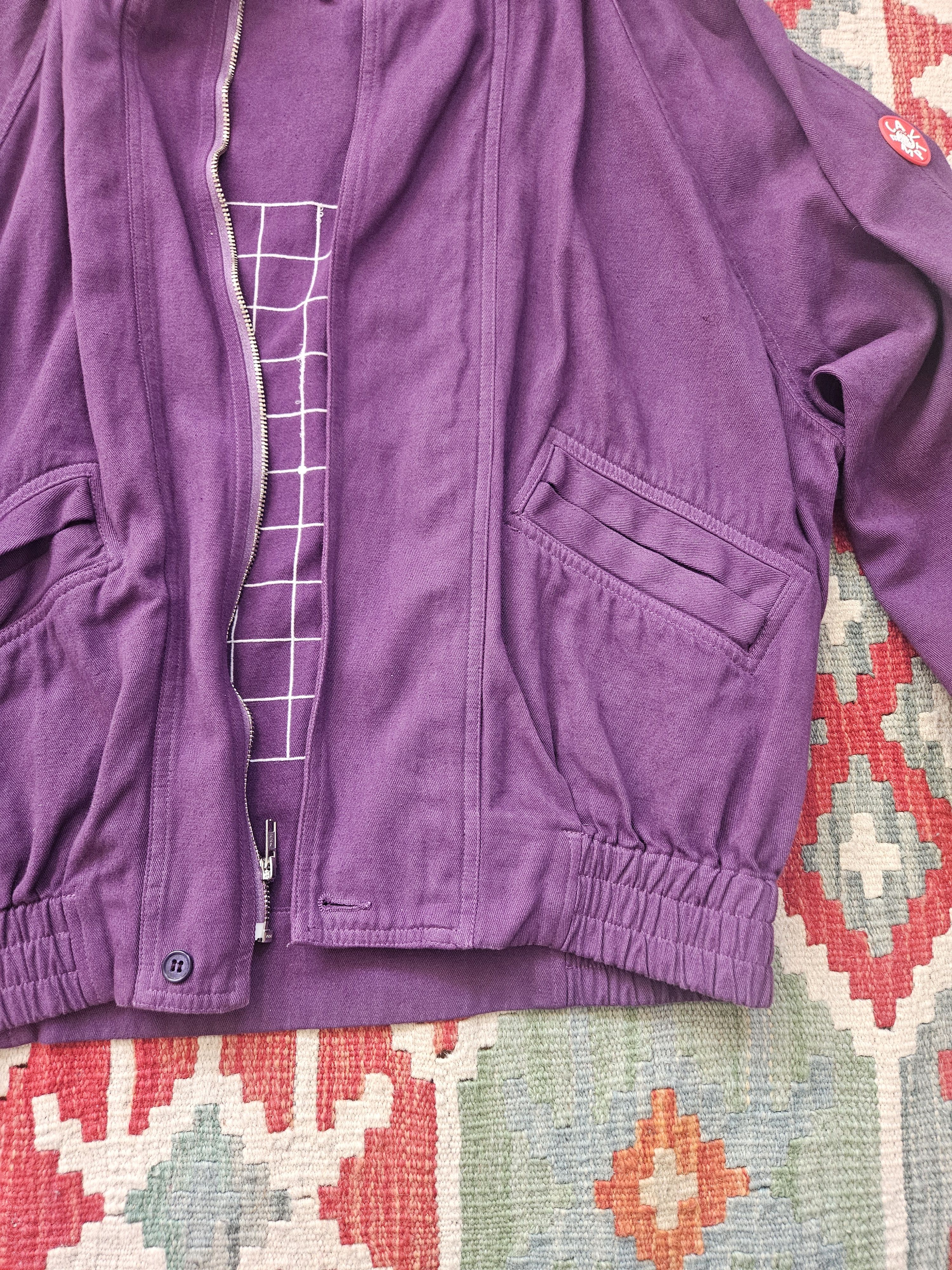 Cav Empt Cav Empt Grid Blouson Jacket Overdyed Purple Detachable Hood Size US M / EU 48-50 / 2 - 5 Thumbnail