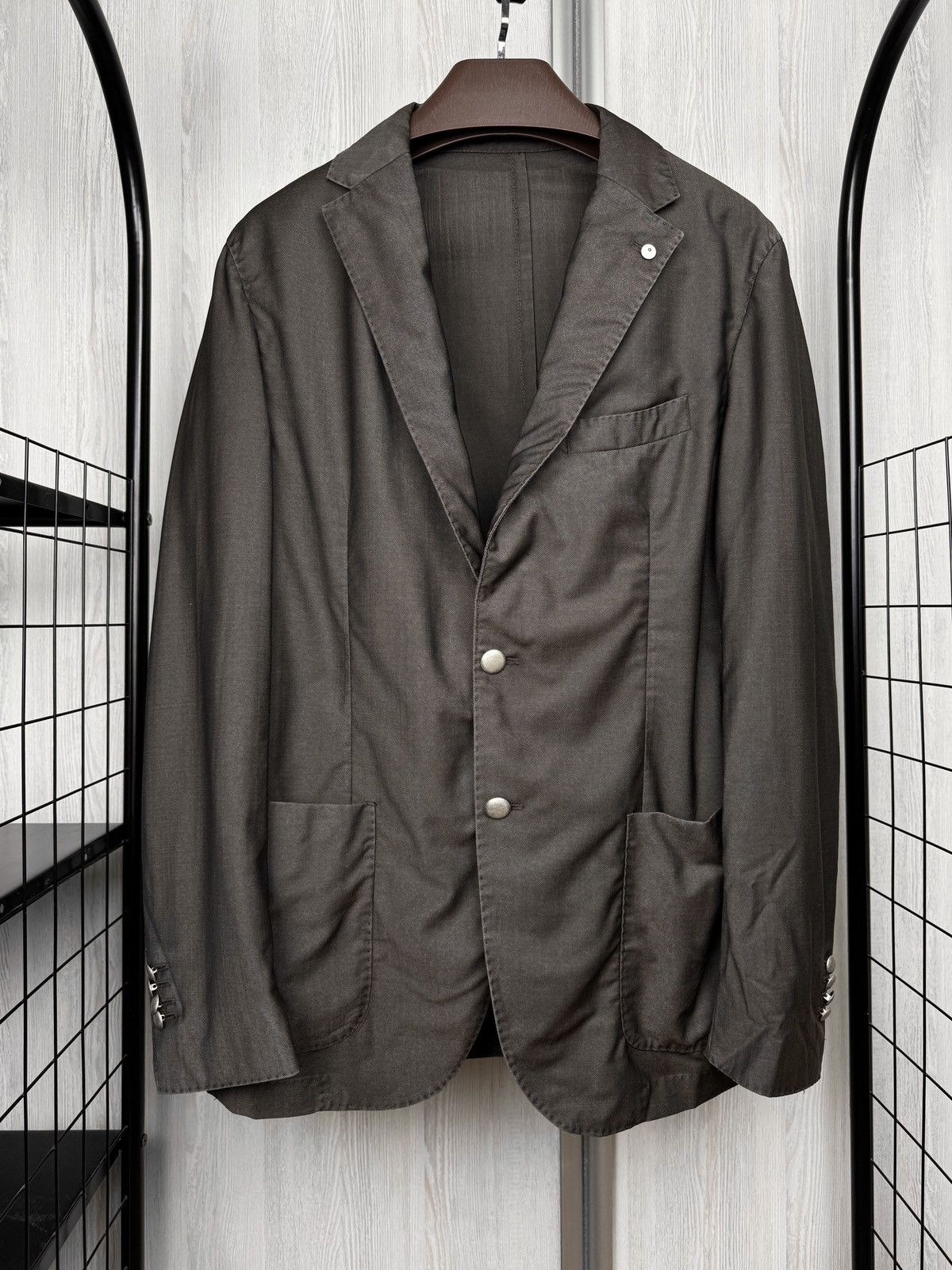 L.B.M. 1911 L.B.M 1911 Tailored Wool Mohair 2 button light blazer 50 Size 40R - 2 Thumbnail