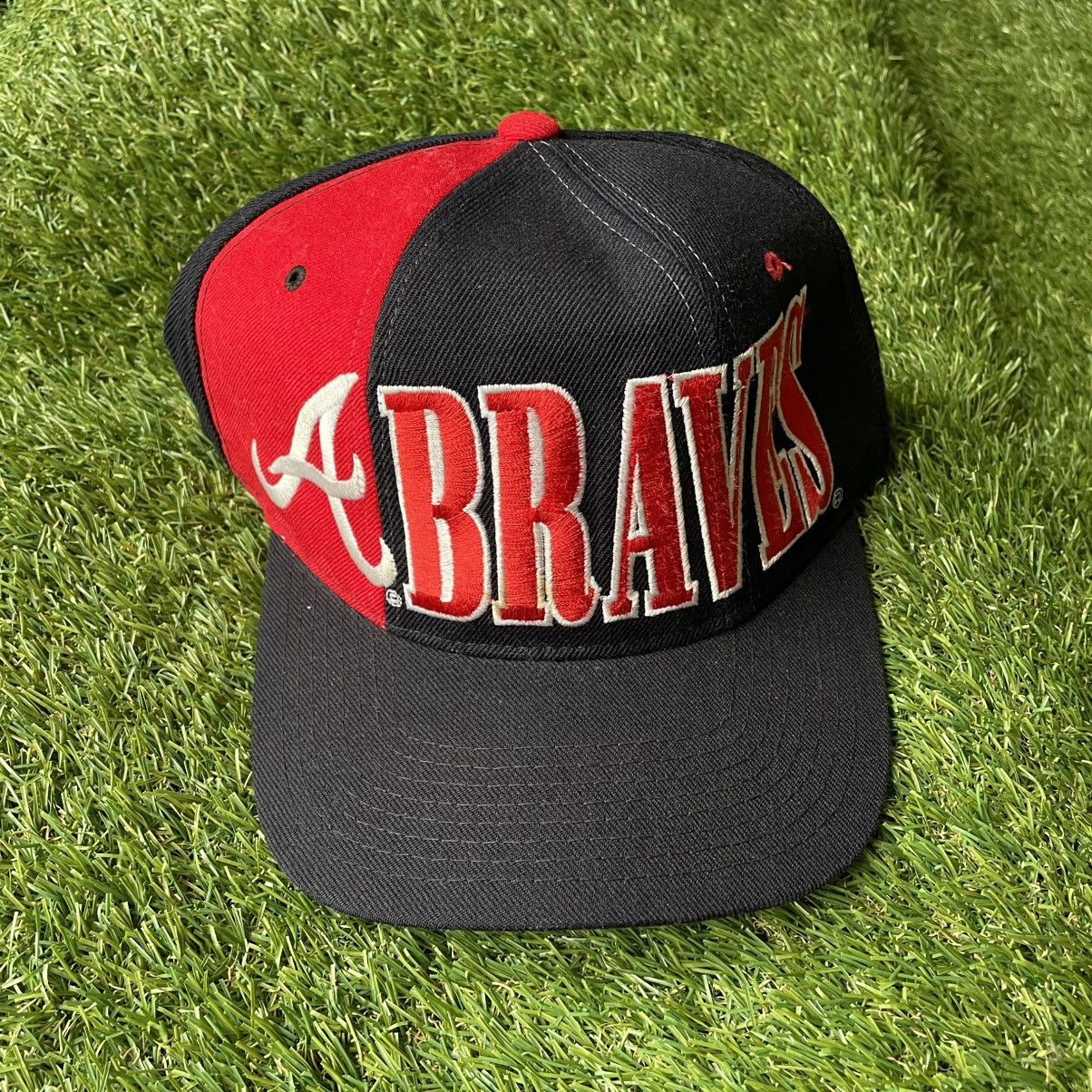 Starter Vintage Starter Atlanta Braves Snapback Hat Tripower Wool Size ONE SIZE - 1 Thumbnail