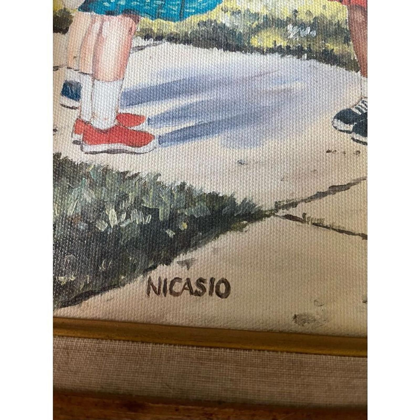 Nicasio painting on canvas. 1975..