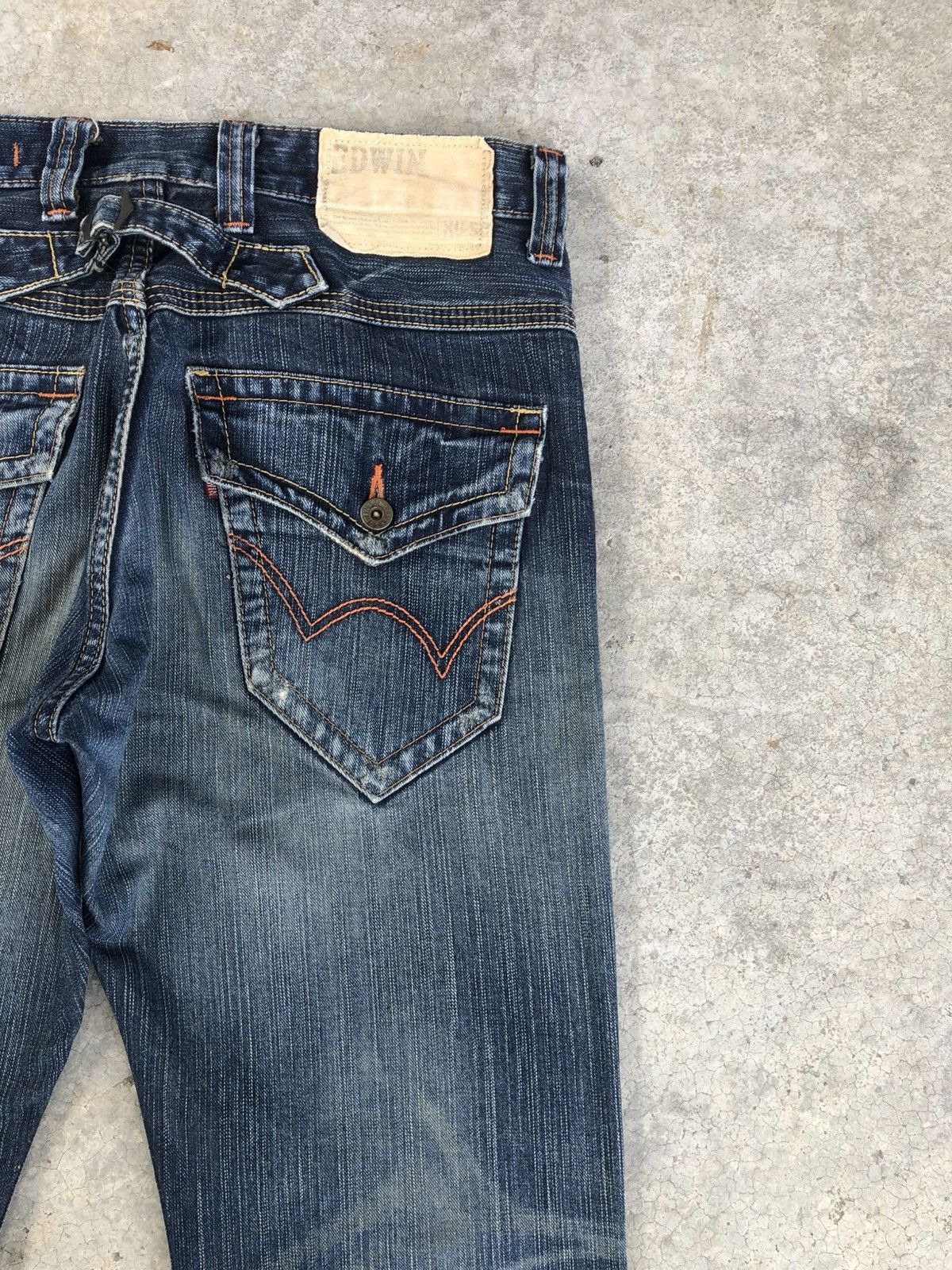 If Six Was Nine Japanese Edwin Bootcut Flare Distressed Jeans Size US 34 / EU 50 - 12 Thumbnail
