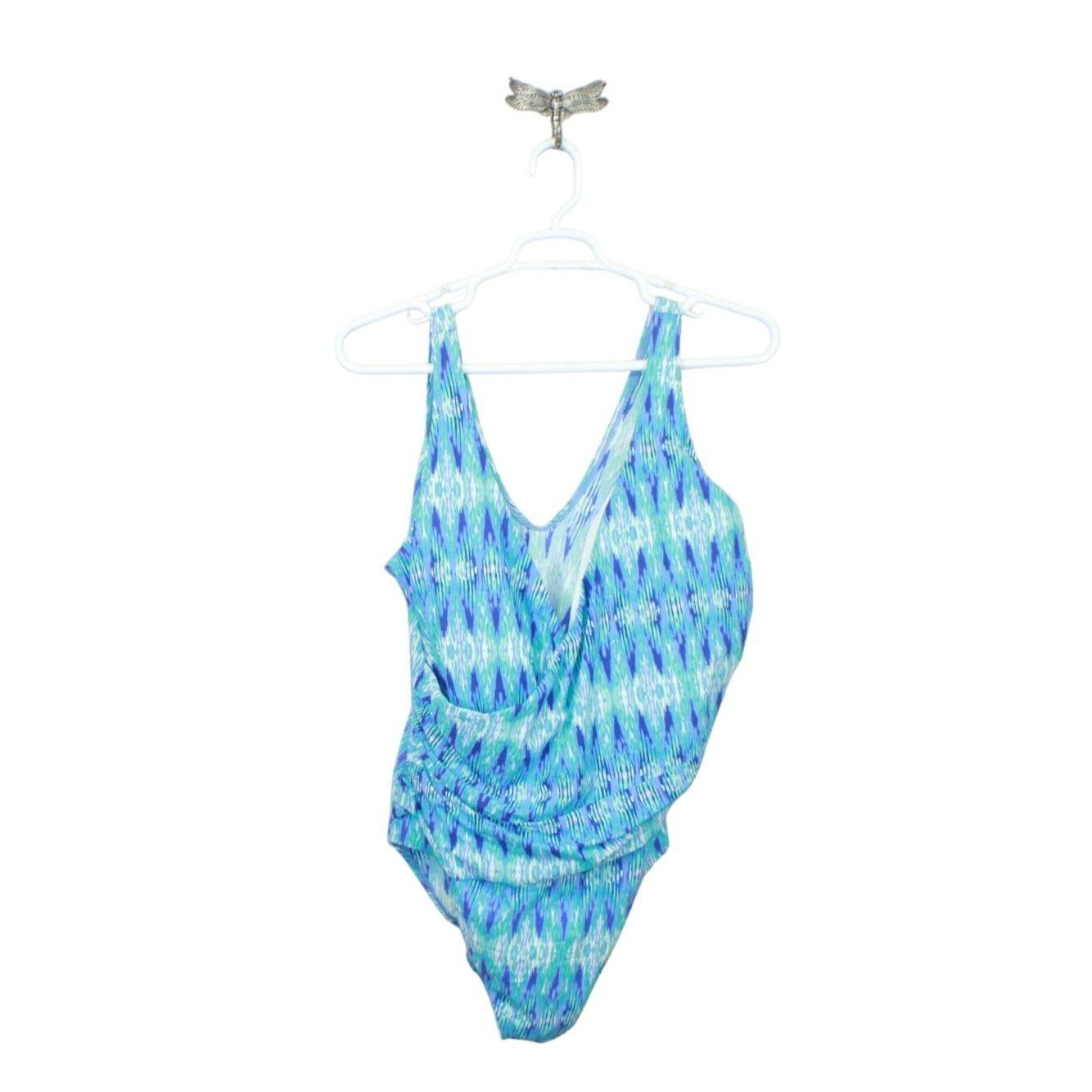 L.L. Bean LL Bean Shaping Swimwear Tanksuit Geometric Print Size 3XL / US 20-22 - 1 Thumbnail