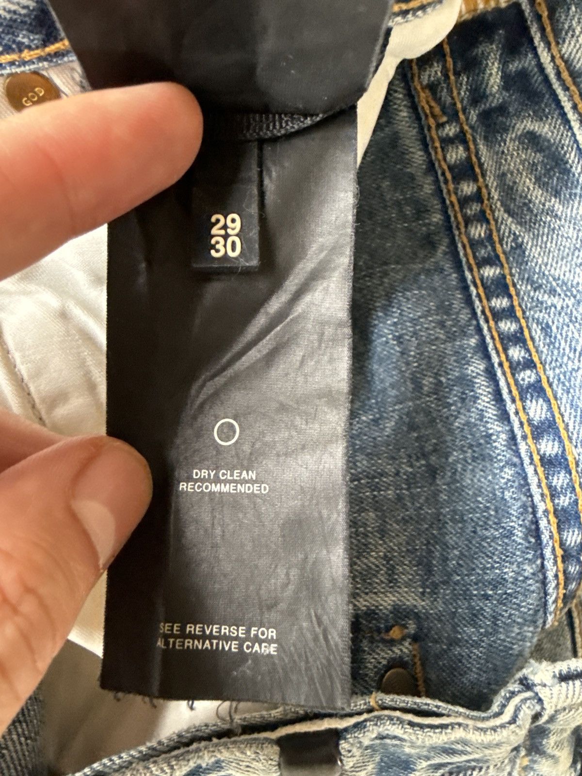 Fear of God Fear of God Sixth Collection Denim Inside Out Size US 29 - 10 Thumbnail