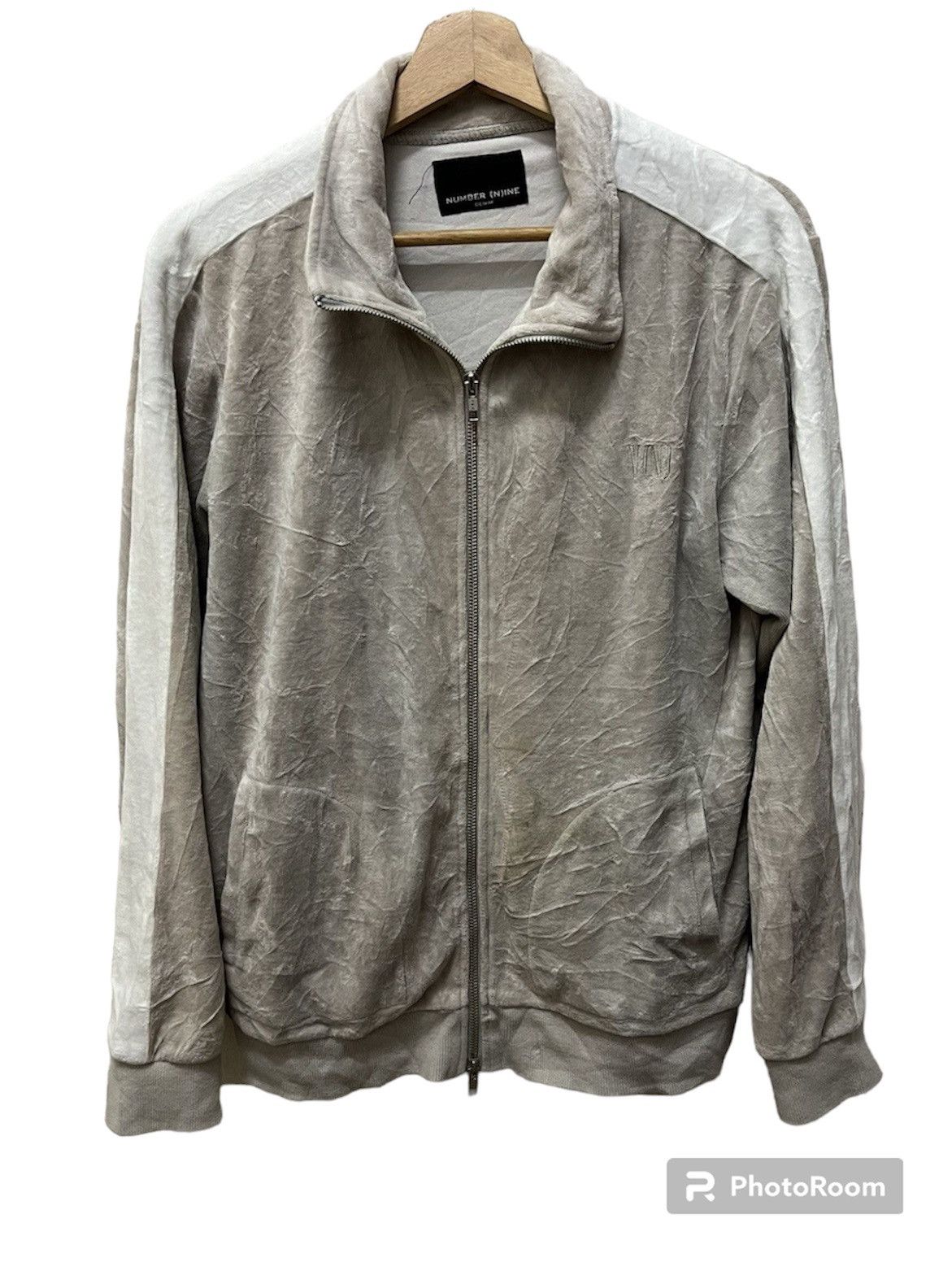 Number (N)ine velvet zipper jackets 2 tone colour nice