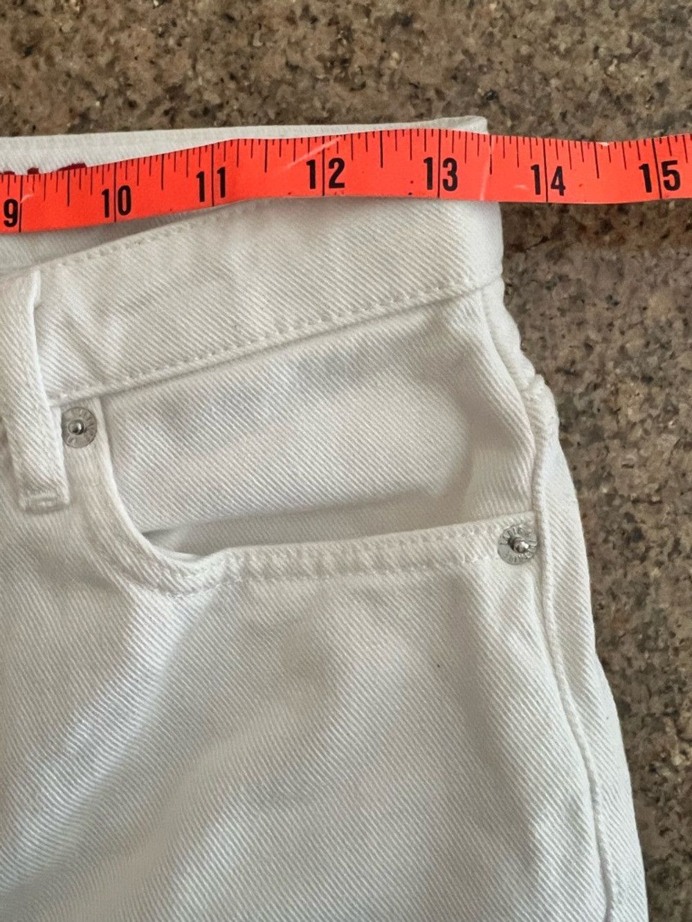 Zadig & Voltaire Zadig & Voltaire Elio Denim Eco Brod Judo White Heart Strai Size 25" / US 0 / IT 36 - 5 Thumbnail