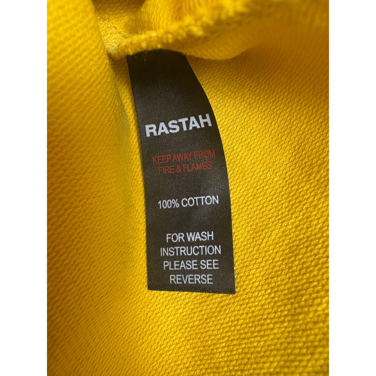 Other New Rastah Oversized Medium Yellow Cotton Streetwear T-Shirt Size US M / EU 48-50 / 2 - 4 Thumbnail