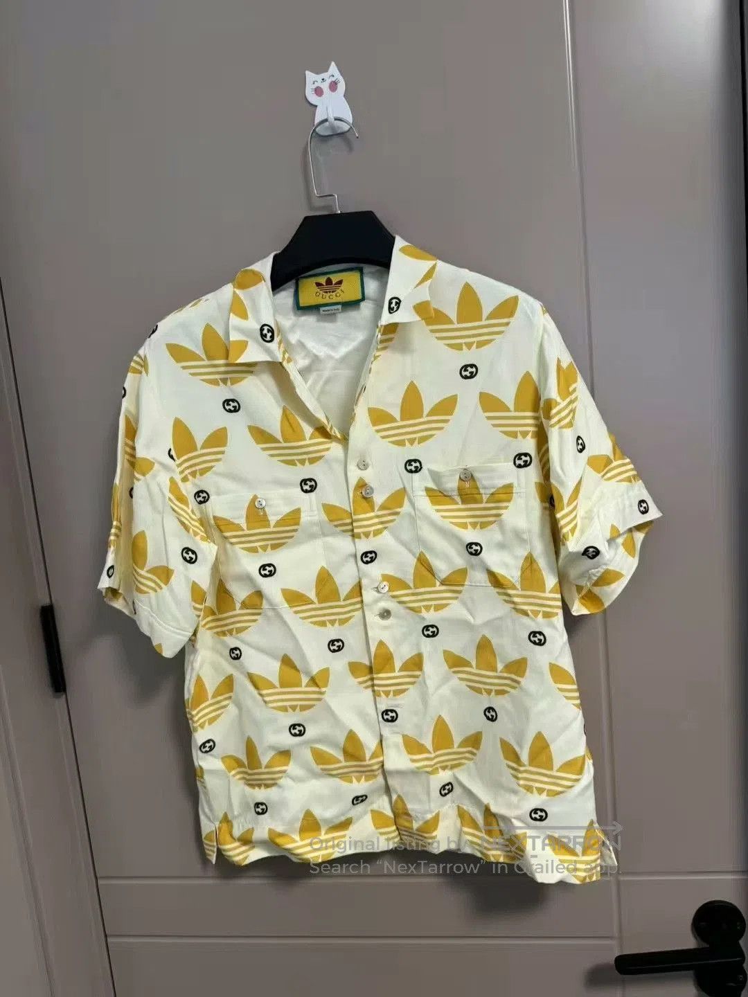 Gucci gucci x adidas yellow logo short sleeve shirt. Size US M / EU 48-50 / 2 - 1 Thumbnail