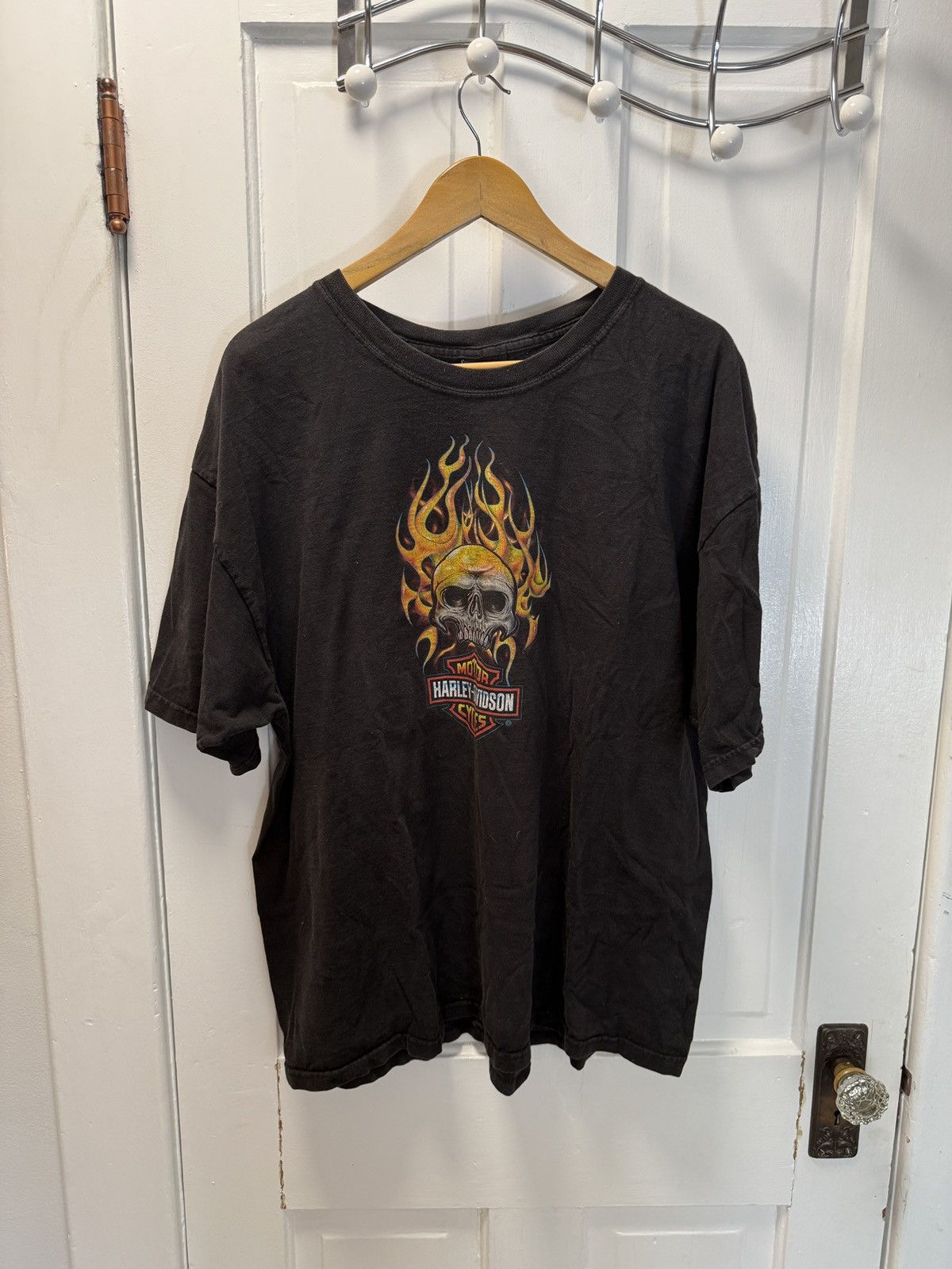 Harley Davidson Vintage Skull Harley Tee Size US XL / EU 56 / 4 - 1 Thumbnail