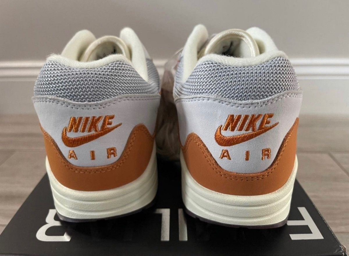 Nike × Patta Patta Nike Air Max 1 Monarch Metallic Silver Platinum Sz 12 Size US 12 / EU 45 - 7 Thumbnail