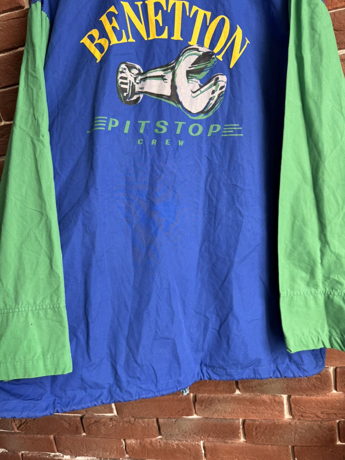 Benetton Vintage Benetton F1 Pitstop Crew Racing Team Light Jacket Size US L / EU 52-54 / 3 - 11 Thumbnail